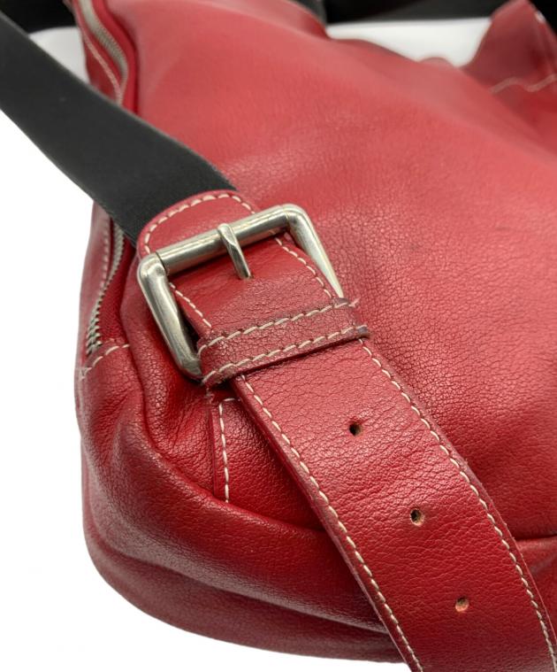 中古・古着通販】FURLA (フルラ) レザーショルダーバッグ レッド