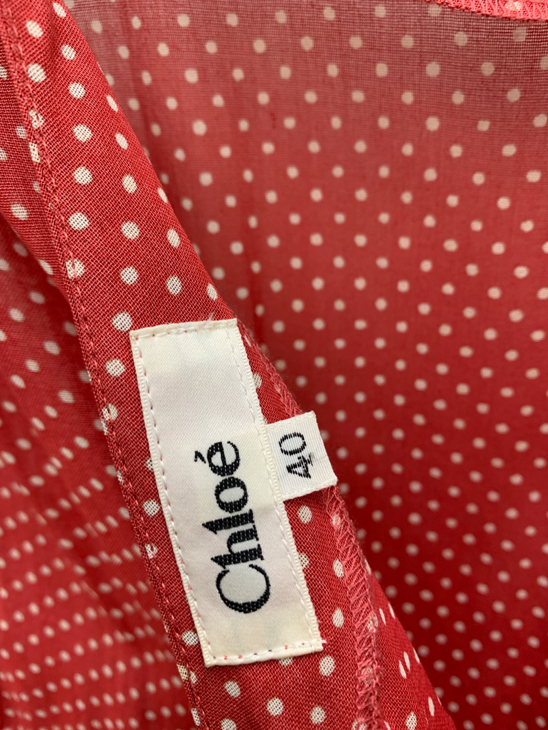 中古・古着通販】Chloe (クロエ) ワンピース レッド サイズ:40