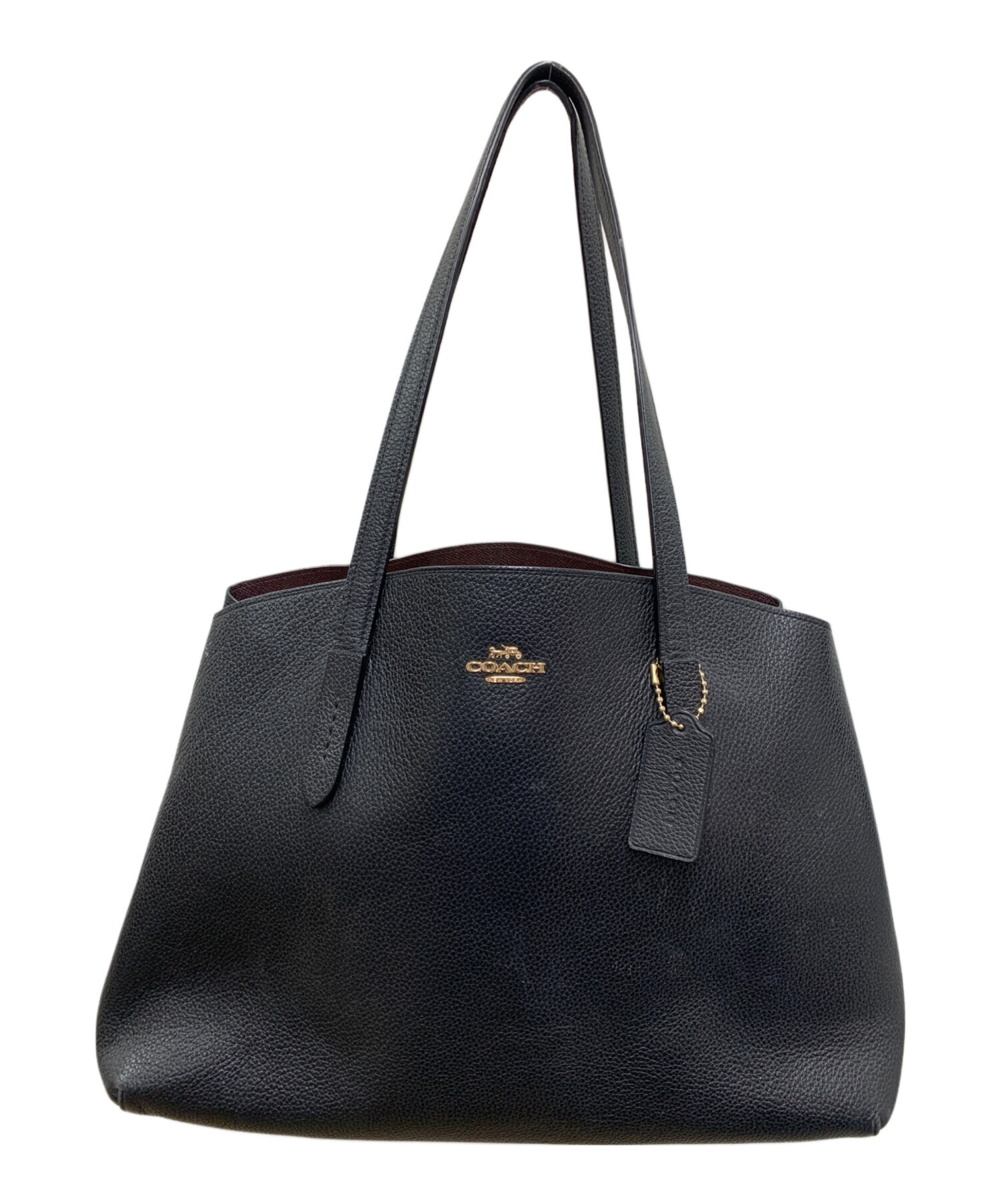 【中古】COACH ハンドバッグ ブラック 中古・古着通販】COACH (コーチ) ハンドバッグ ブラック｜ブランド