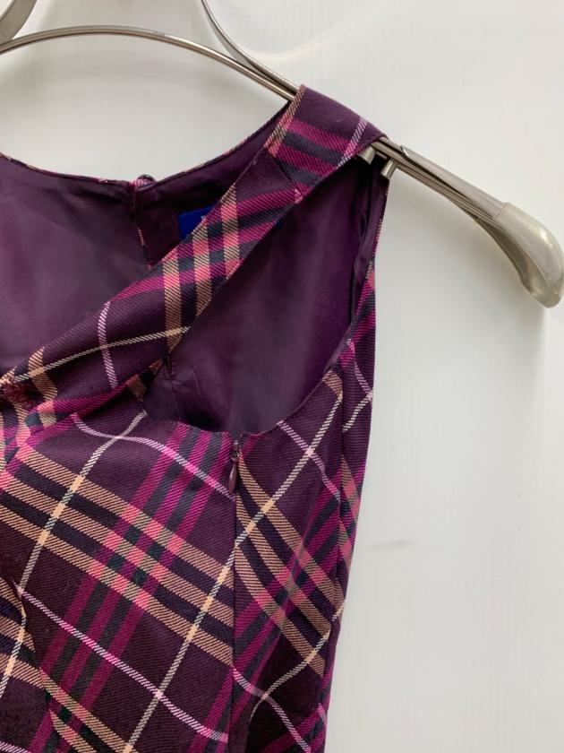 訳あり　新品　バーバリーブルーレーベル　ノースリーブ　ワンピース　ピンク　タグ付 中古・古着通販】BURBERRY BLUE LABEL (バーバリー ブルー レーベル