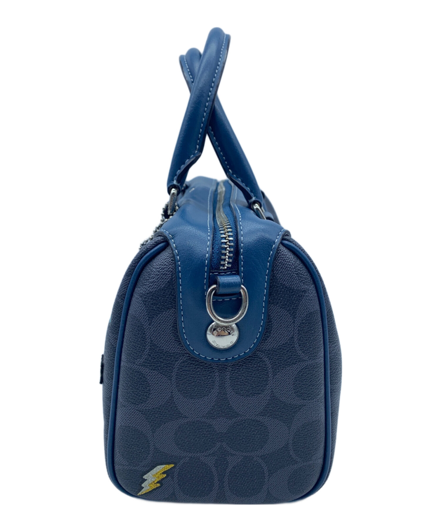 中古・古着通販】COACH (コーチ) ミニベネットサッチェル ネイビー