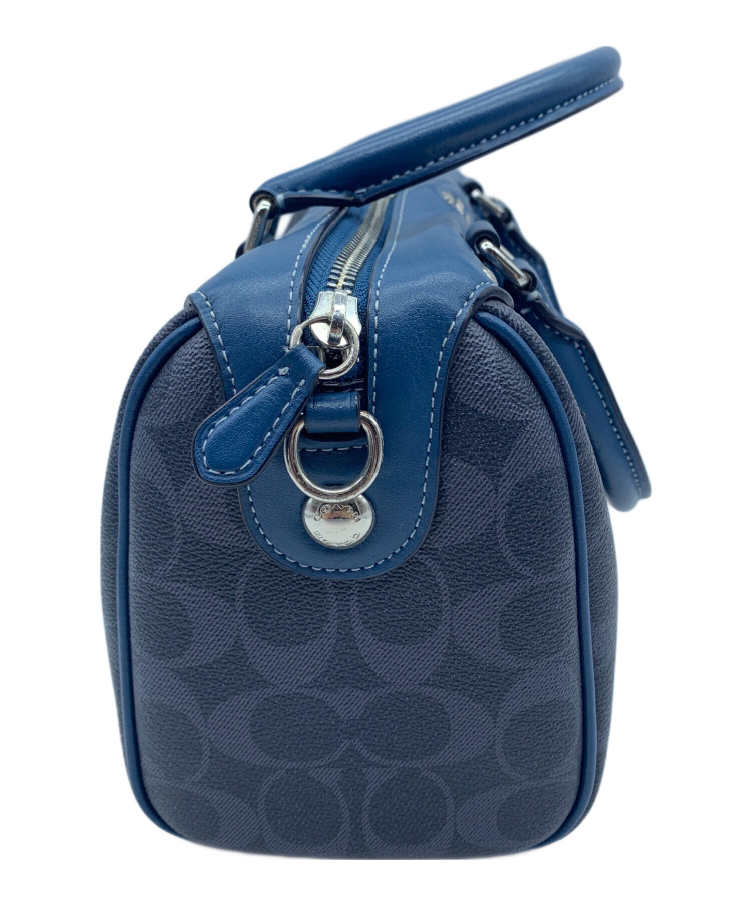 中古・古着通販】COACH (コーチ) ミニベネットサッチェル ネイビー