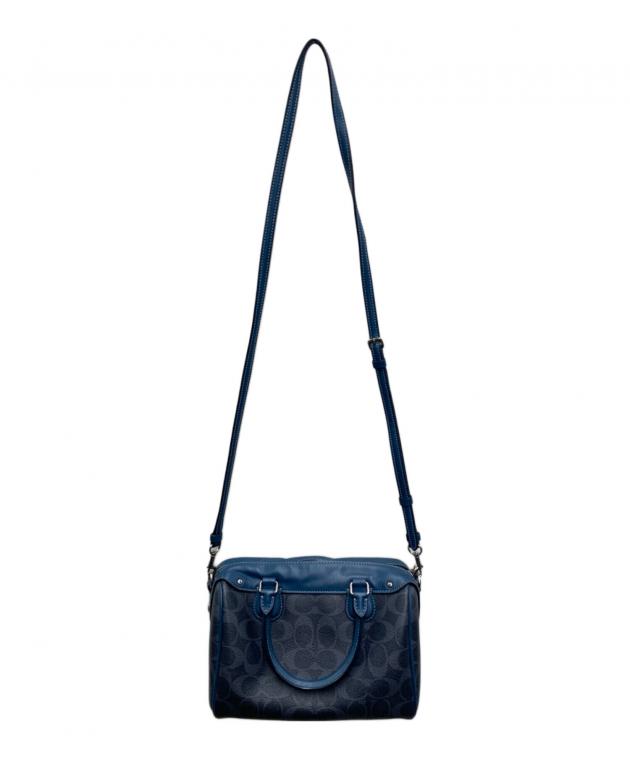 中古・古着通販】COACH (コーチ) ミニベネットサッチェル ネイビー