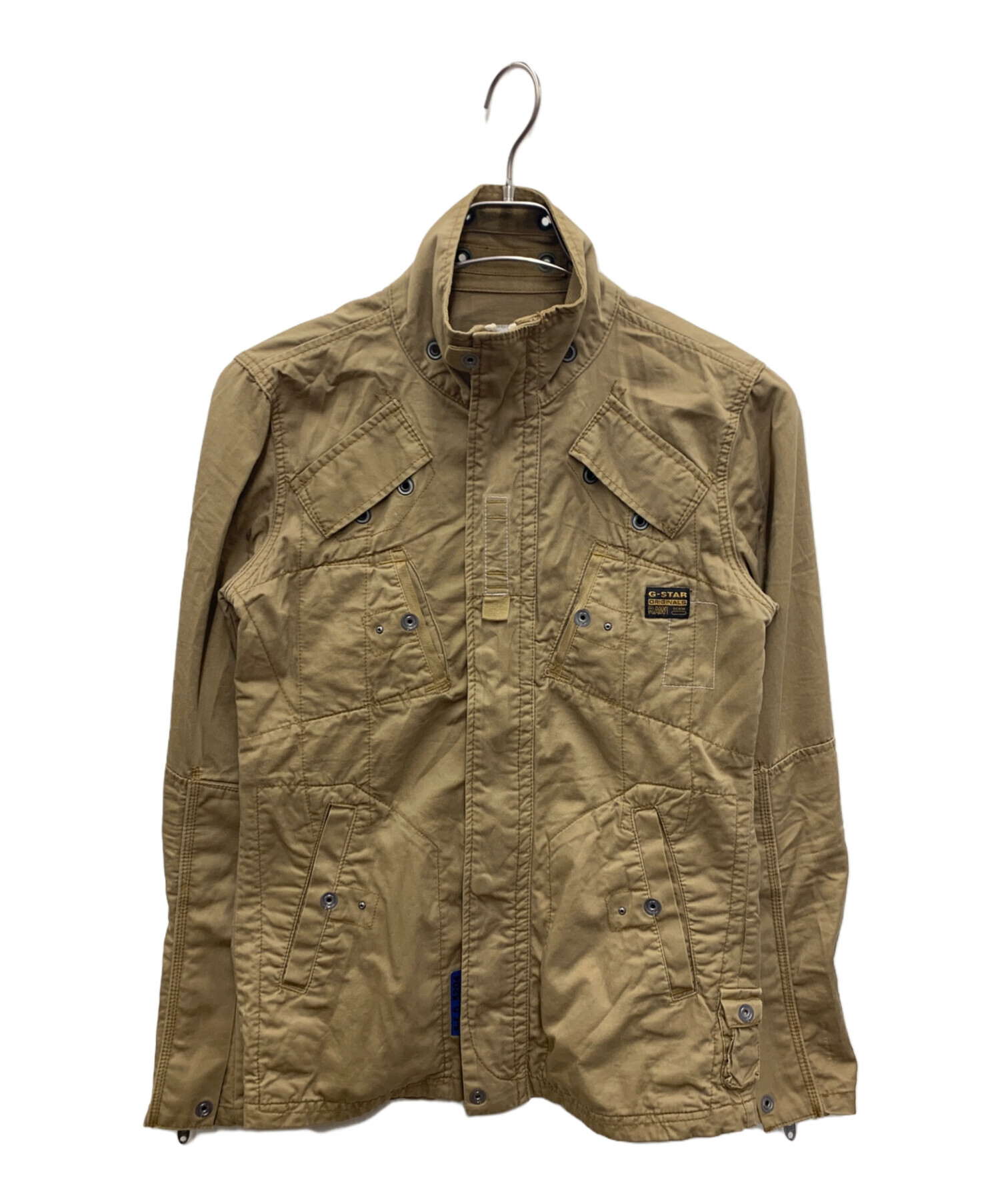 G-STAR RAW ベージュジャケット 中古・古着通販】G-STAR RAW (ジースターロゥ) ジップアップジャケット