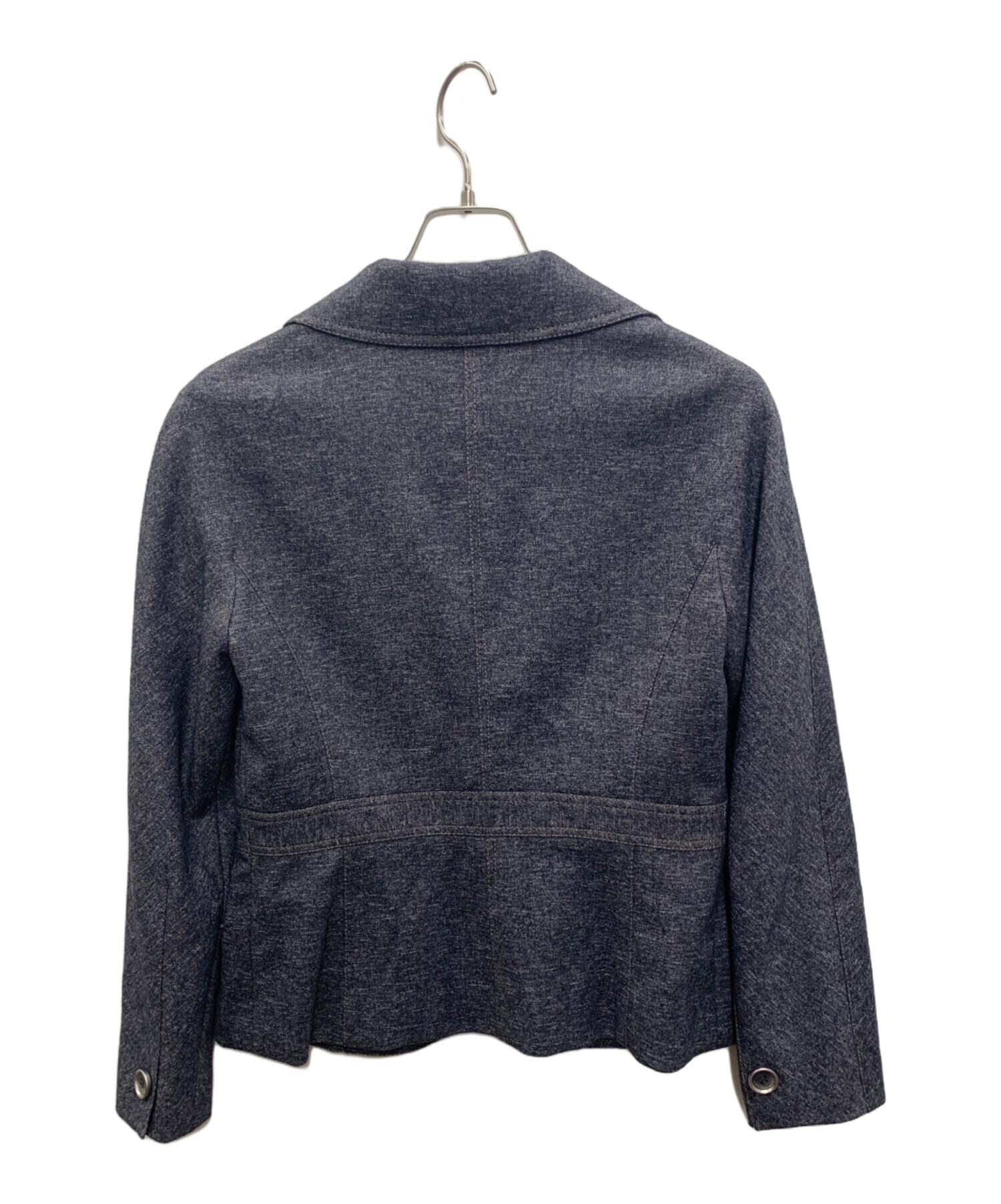 新品8万9250円　ハナエモリ（HANAE MORI）黒のジャケット 中古・古着通販】HANAE MORI (ハナエモリ) ジャケット グレー サイズ