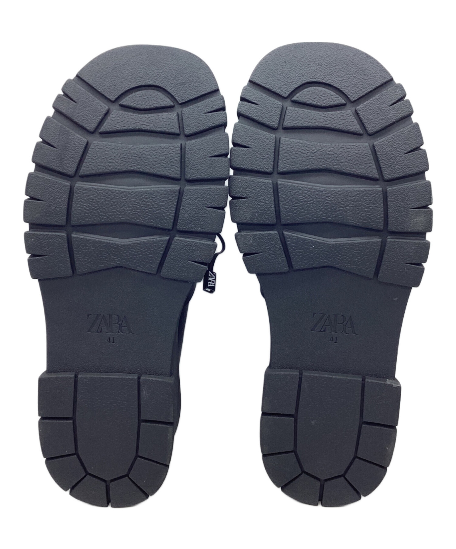 中古・古着通販】ZARA (ザラ) 厚底ローファー ブラック サイズ:41