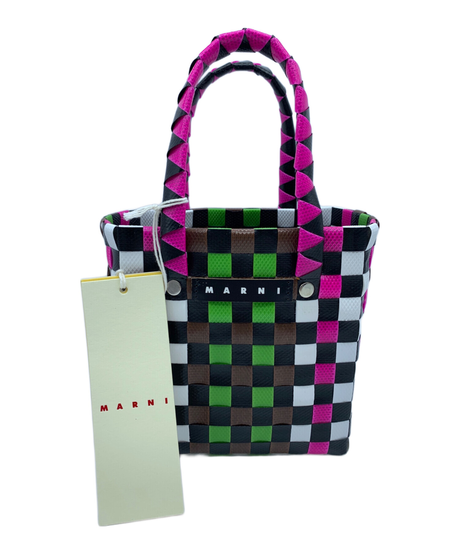 中古・古着通販】MARNI (マルニ) カゴバッグ マルチカラー 未使用品