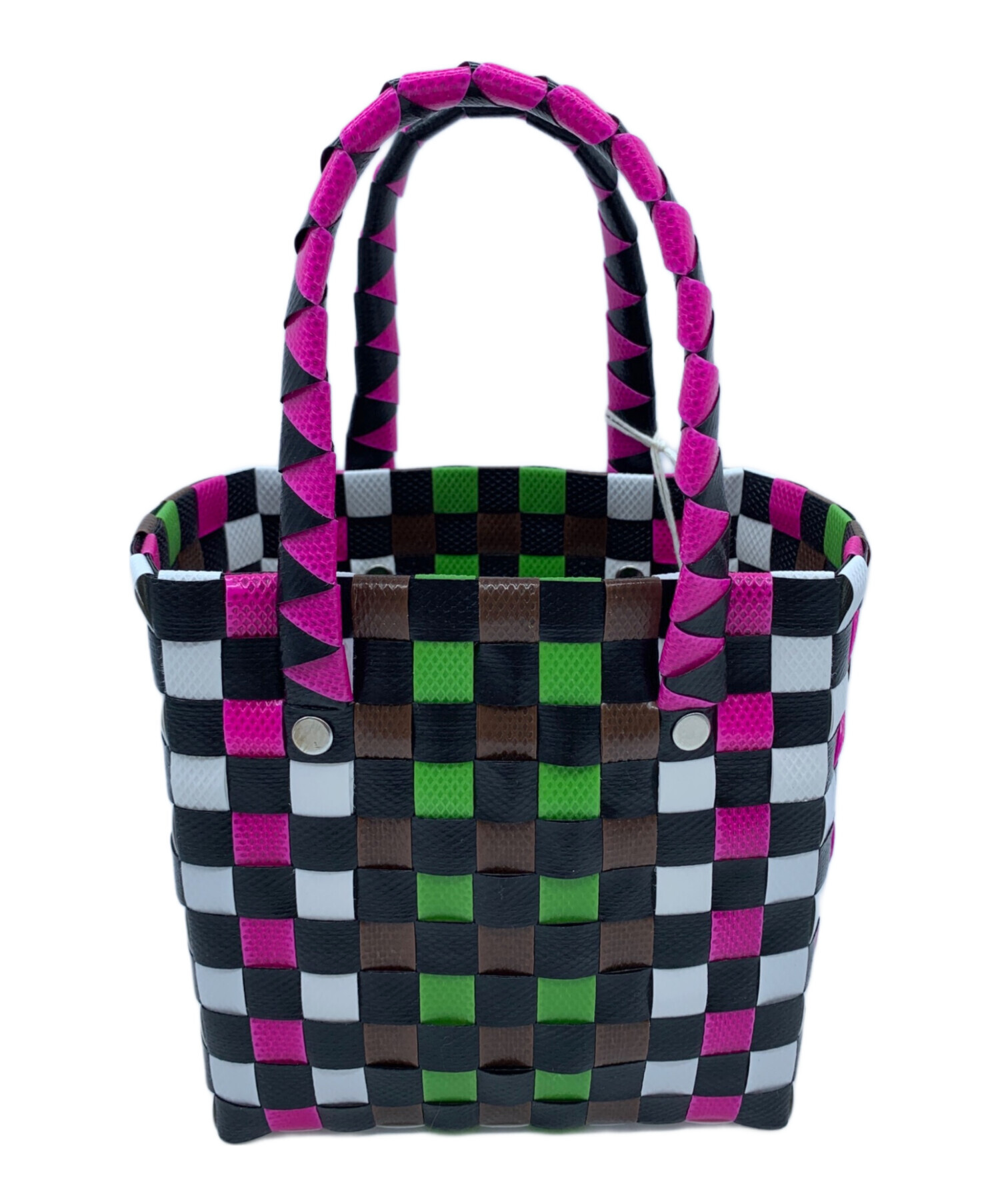 中古・古着通販】MARNI (マルニ) カゴバッグ マルチカラー 未使用品