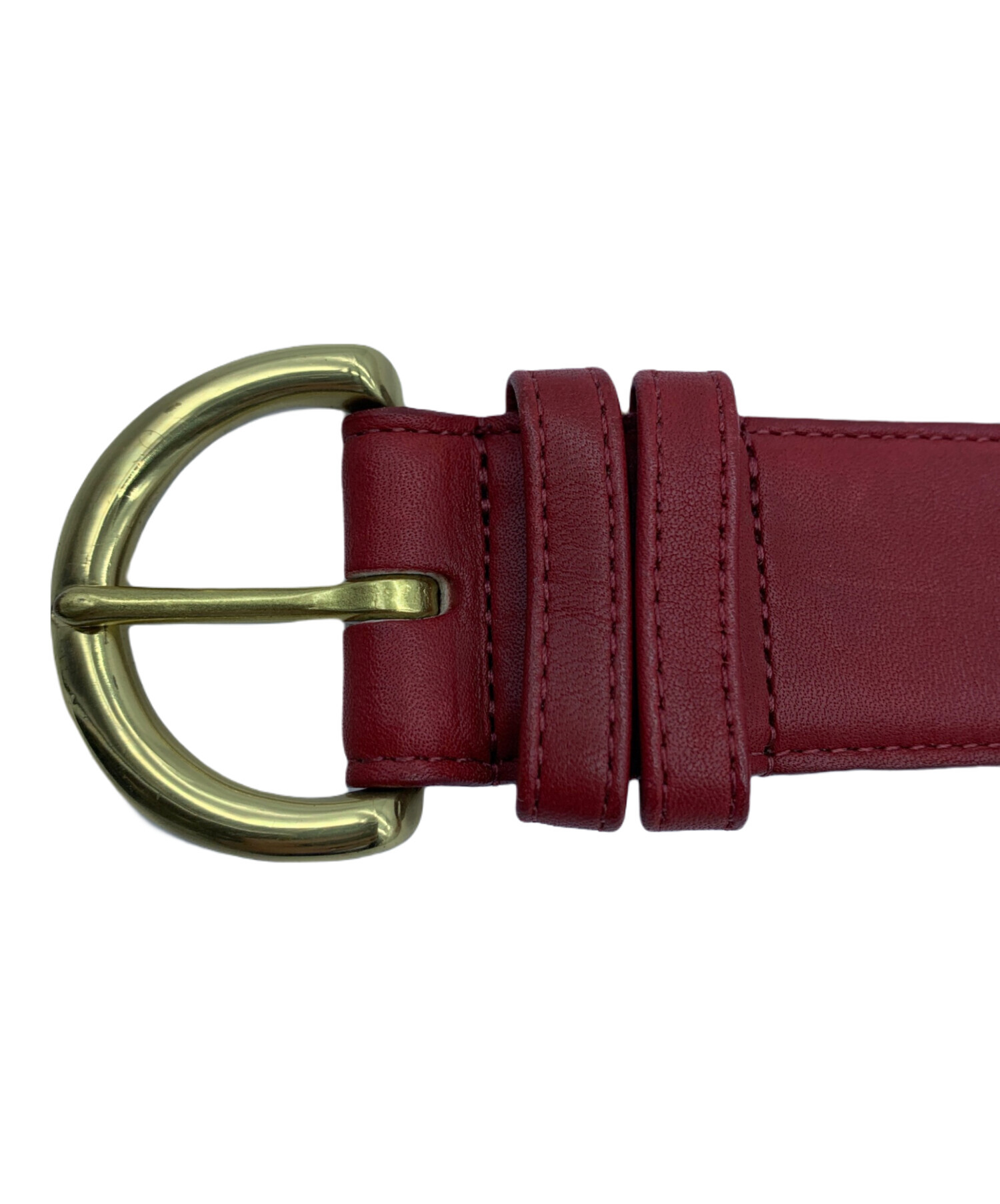 中古・古着通販】COACH (コーチ) レザーベルト レッド｜ブランド・古着