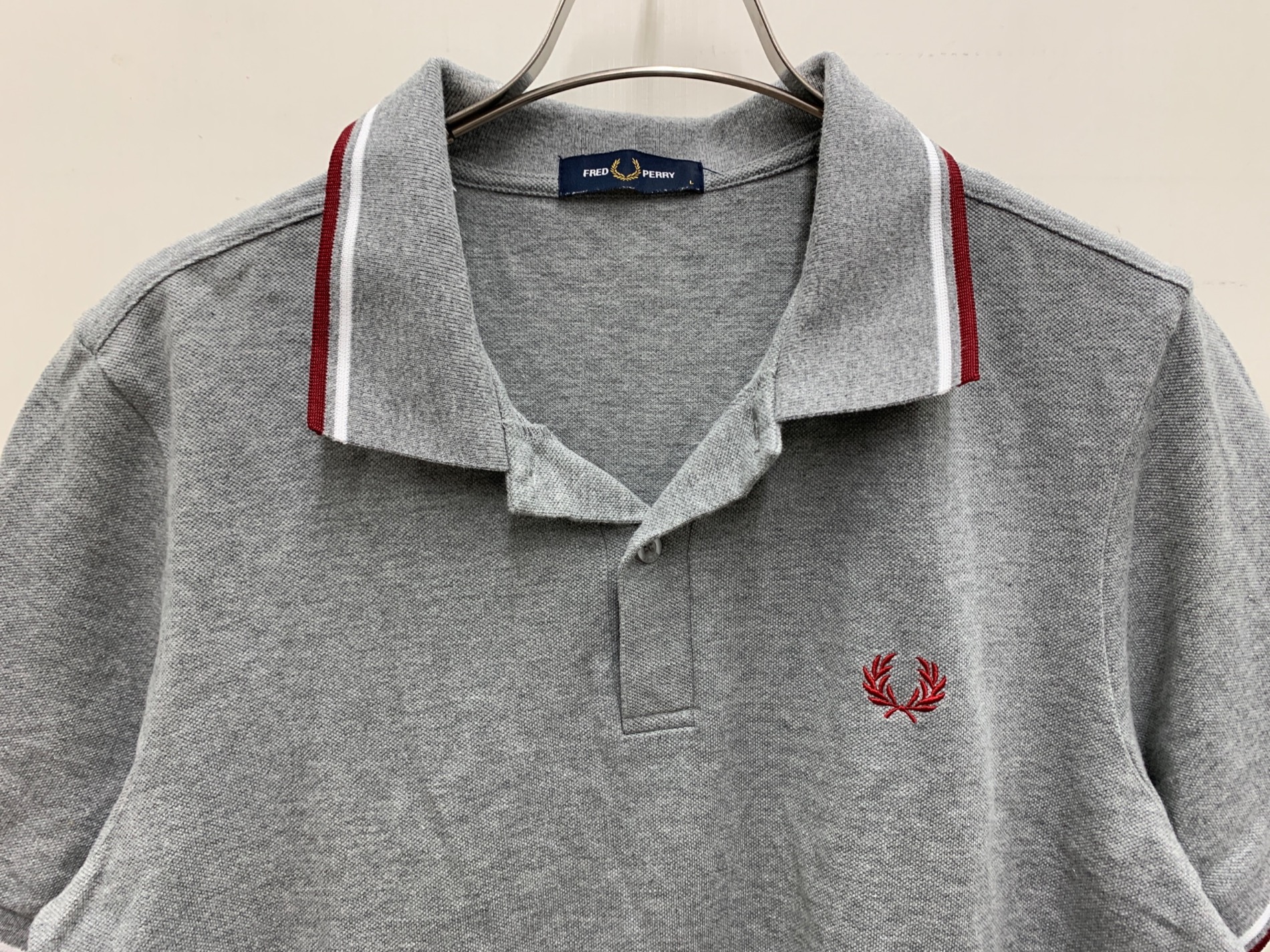 中古・古着通販】FRED PERRY (フレッドペリー) ポロシャツ グレー
