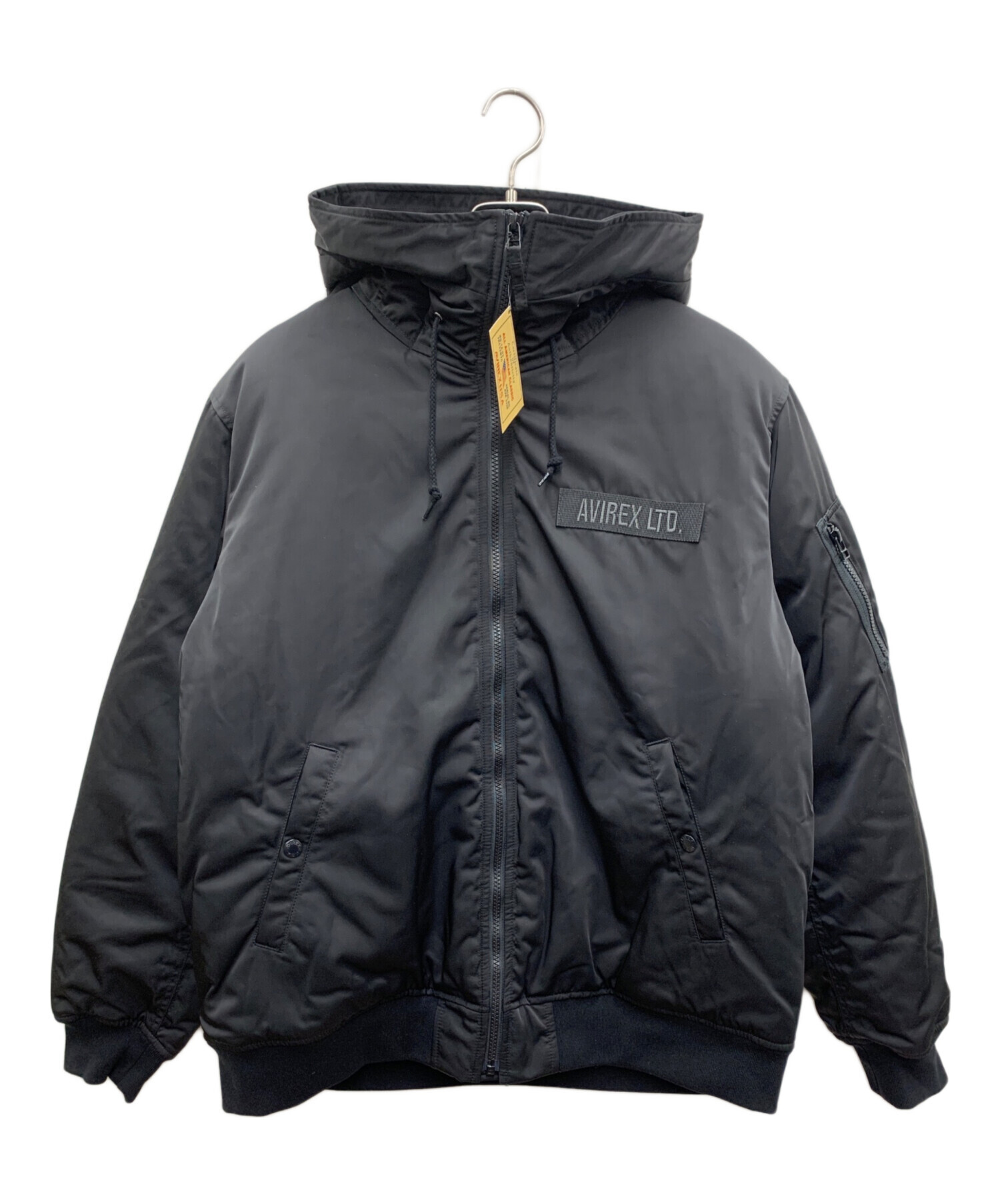 中古・古着通販】AVIREX (アヴィレックス) 中綿ジャケット ブラック 