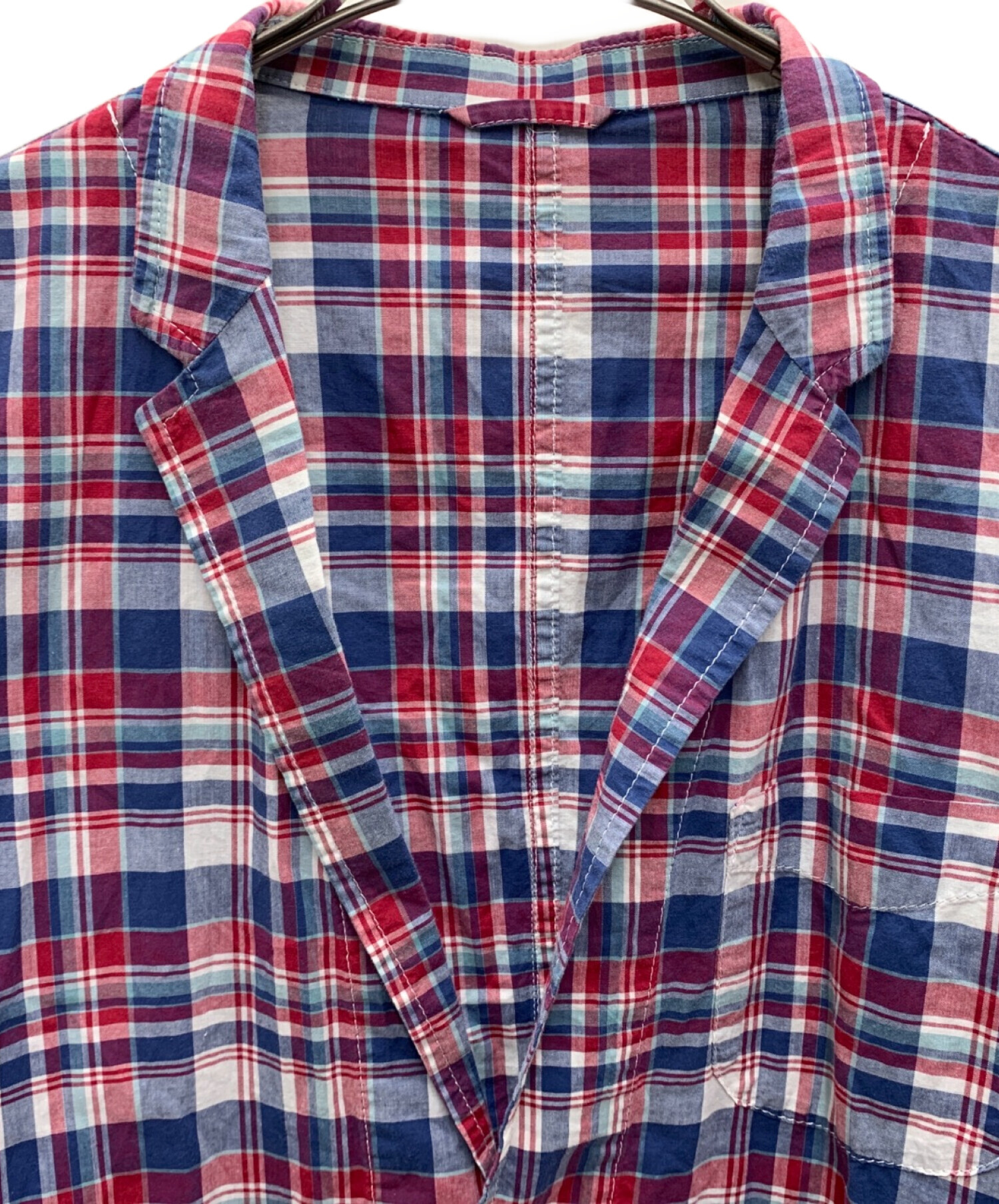 バーバリー ブラックレーベル ジャケット ブラック ブルー ホワイト チェック 中古・古着通販】BURBERRY BLACK LABEL (バーバリーブラックレーベル