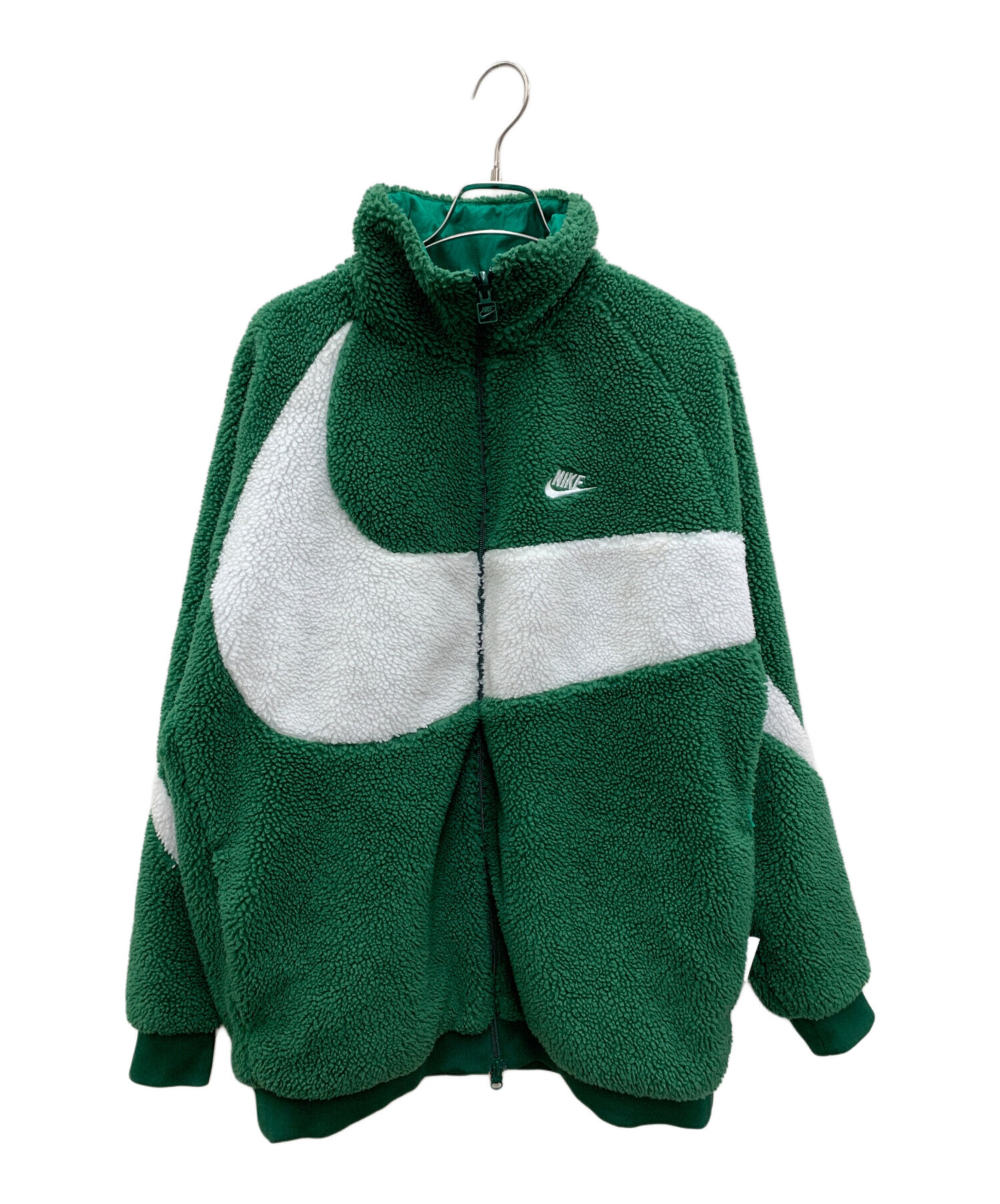 中古・古着通販】NIKE (ナイキ) ボアジャケット グリーン サイズ:XL 