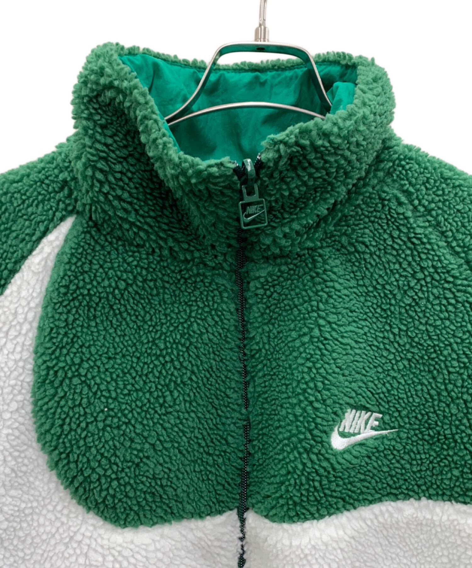 中古・古着通販】NIKE (ナイキ) ボアジャケット グリーン サイズ:XL 