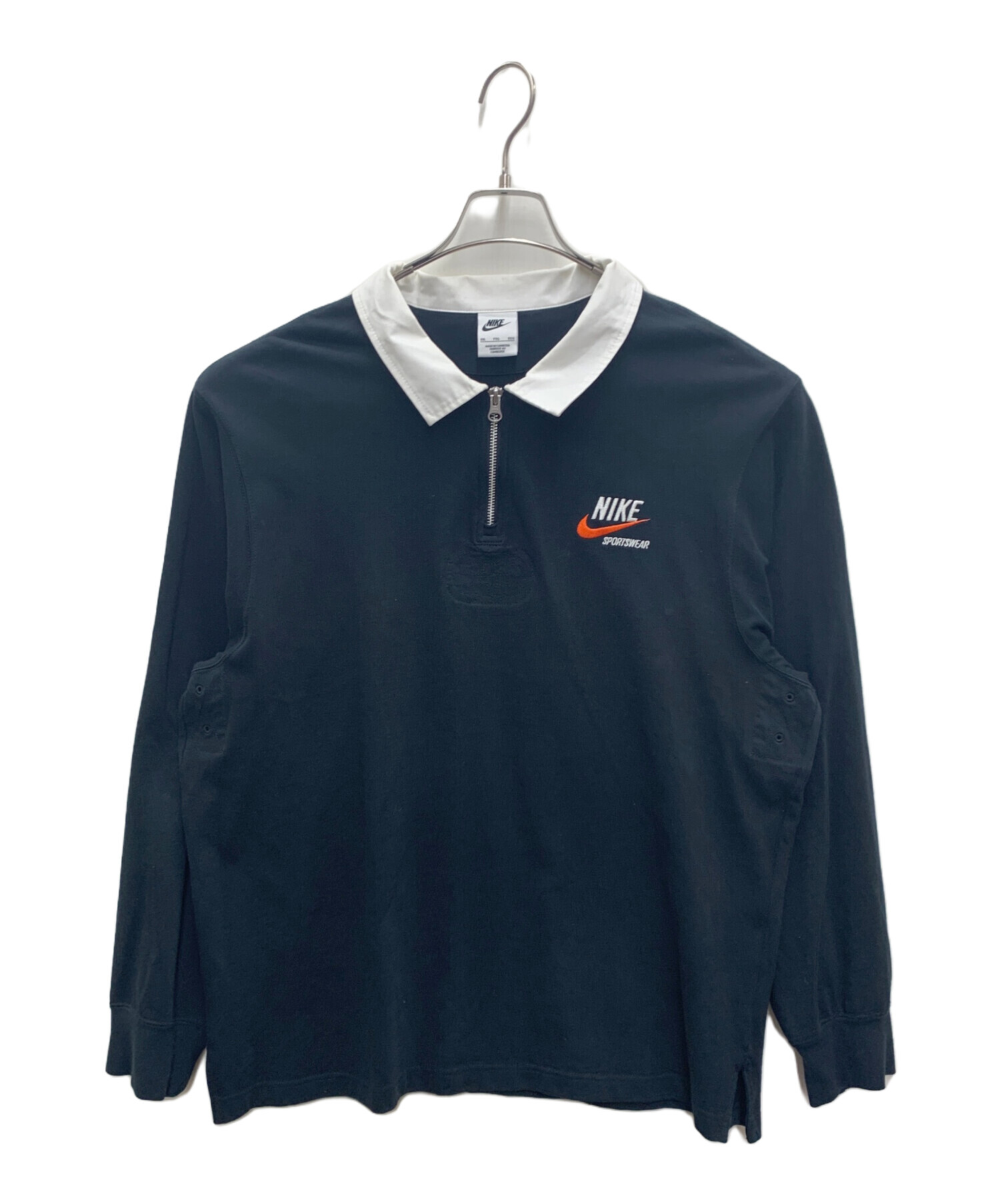 中古・古着通販】NIKE (ナイキ) ラガーシャツ ブラック サイズ:XXL