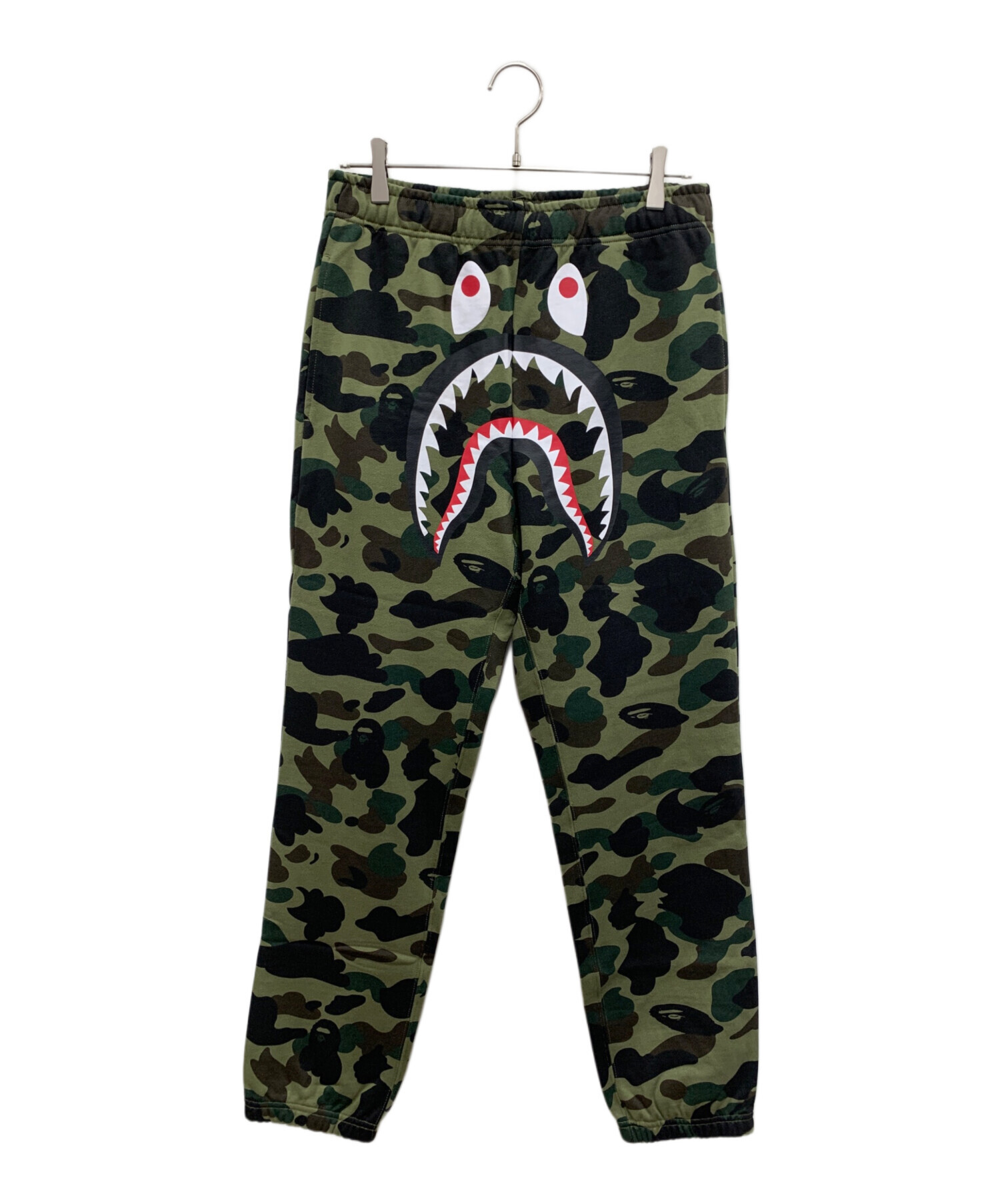 A bathing ape シャークスウェットパンツ　緑 中古・古着通販】A BATHING APE (アベイシングエイプ) シャーク