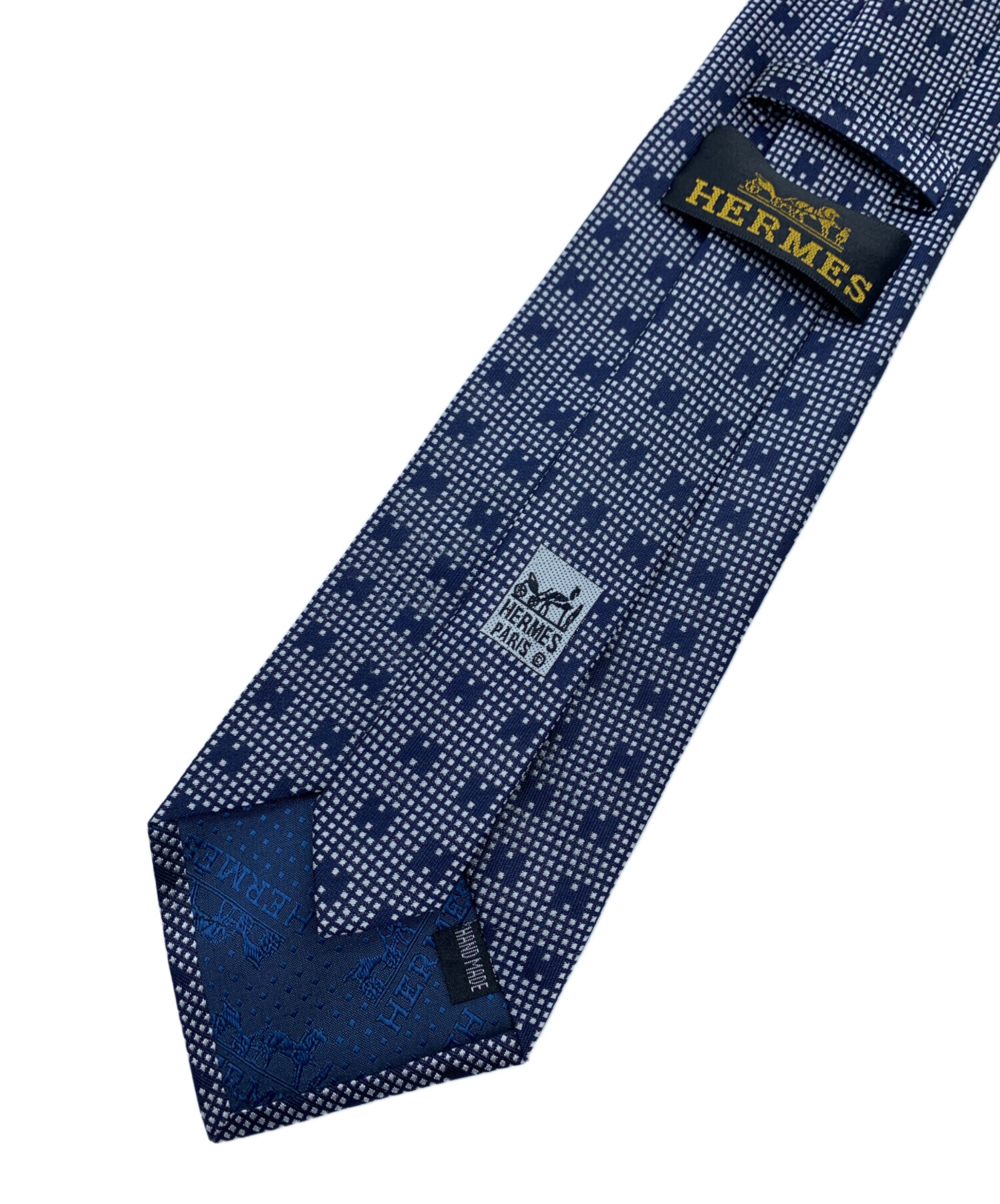 中古・古着通販】HERMES (エルメス) ネクタイ ネイビー サイズ:ー