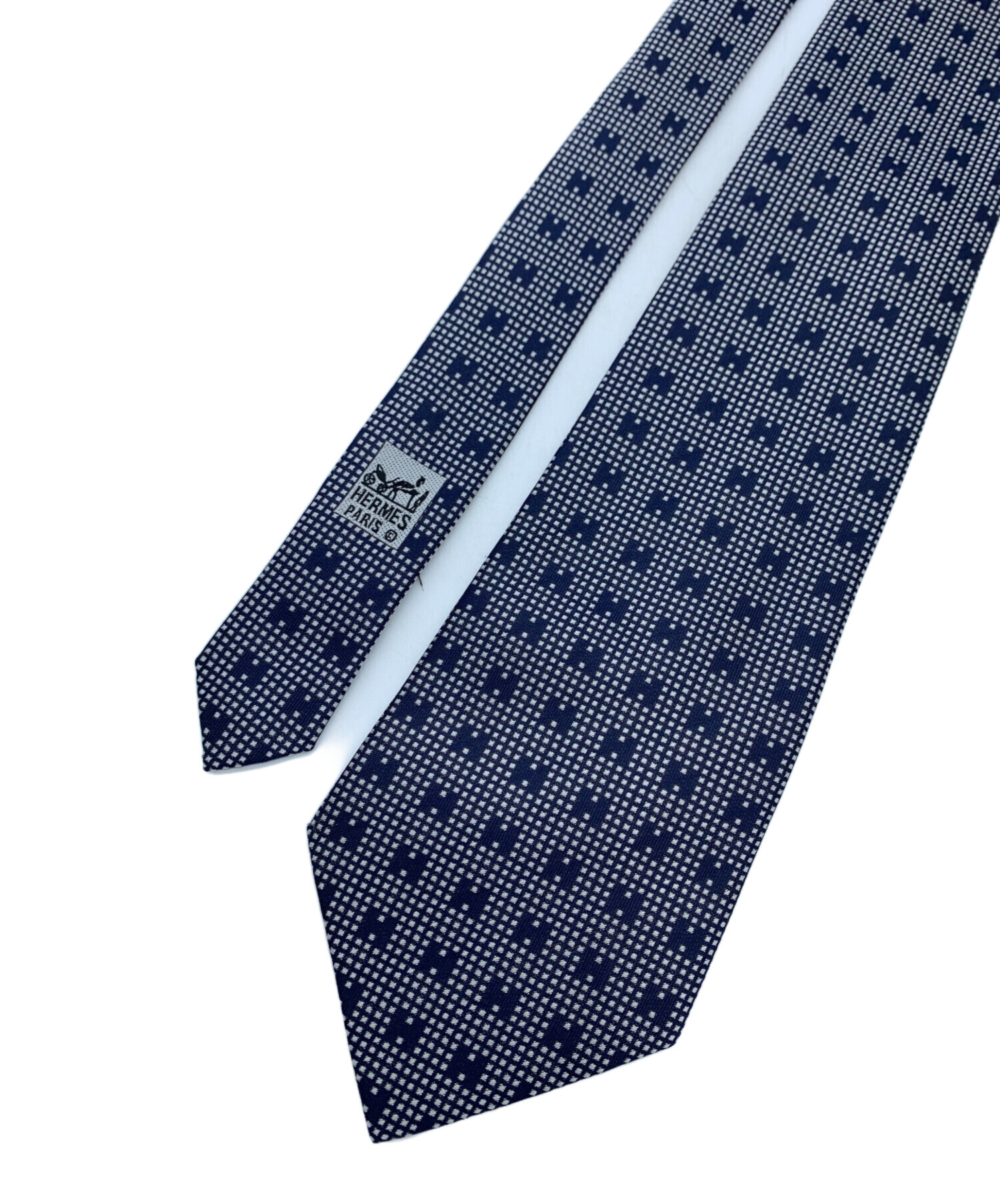 中古・古着通販】HERMES (エルメス) ネクタイ ネイビー サイズ:ー