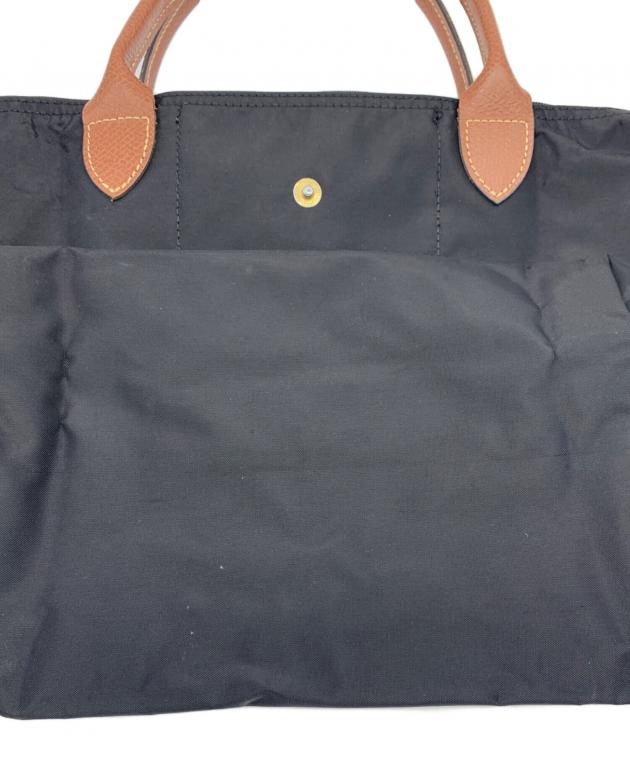 中古・古着通販】LONGCHAMP (ロンシャン) 折りたたみバッグ ブラック