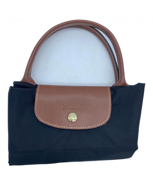 中古・古着通販】LONGCHAMP (ロンシャン) 折りたたみバッグ ブラック