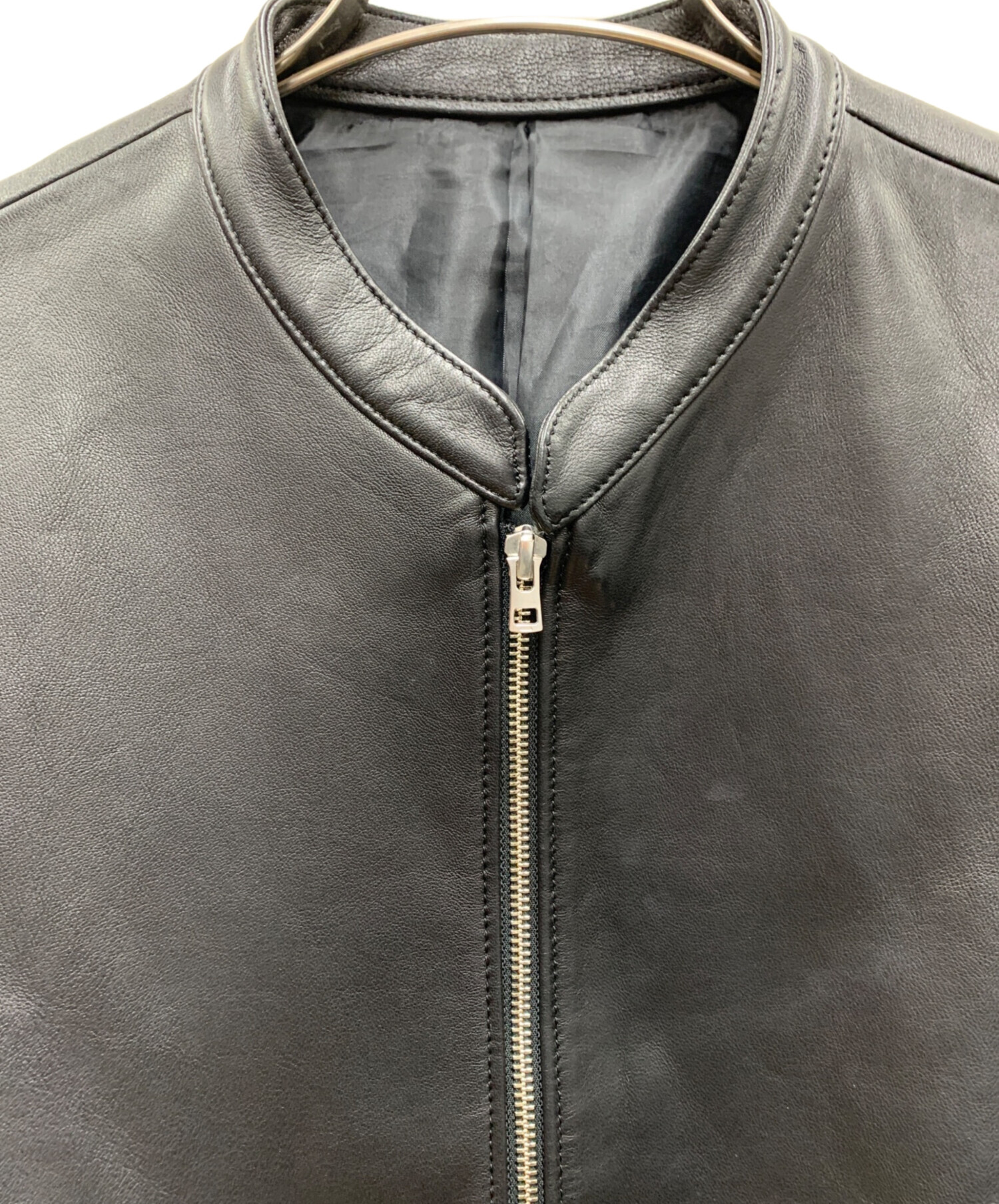中古・古着通販】LIDnM (リドム) ラムレザーシングルライダース