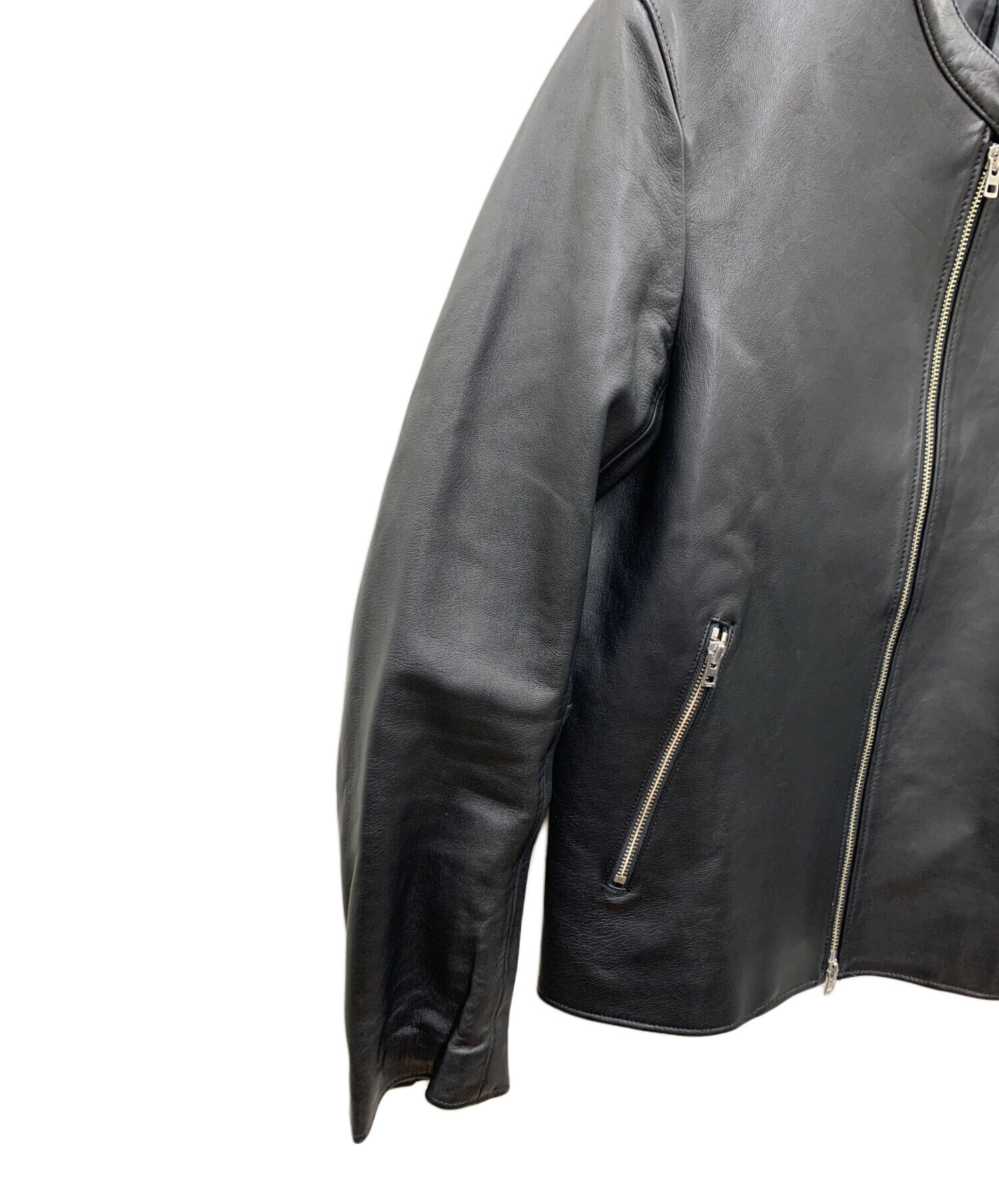 中古・古着通販】LIDnM (リドム) ラムレザーシングルライダース