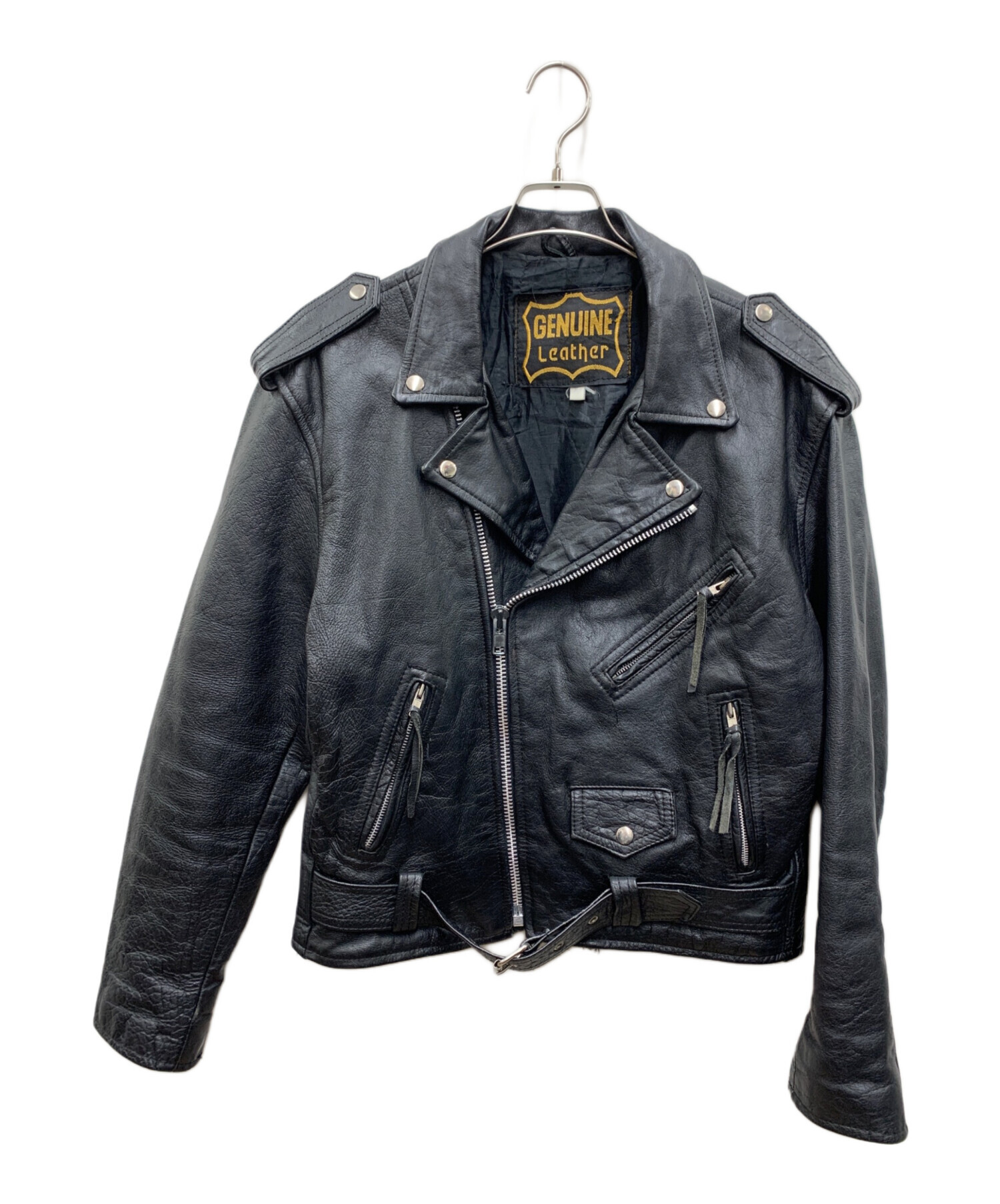 中古・古着通販】GENUINE LEATHER (ジェニュインレザー) ダブル