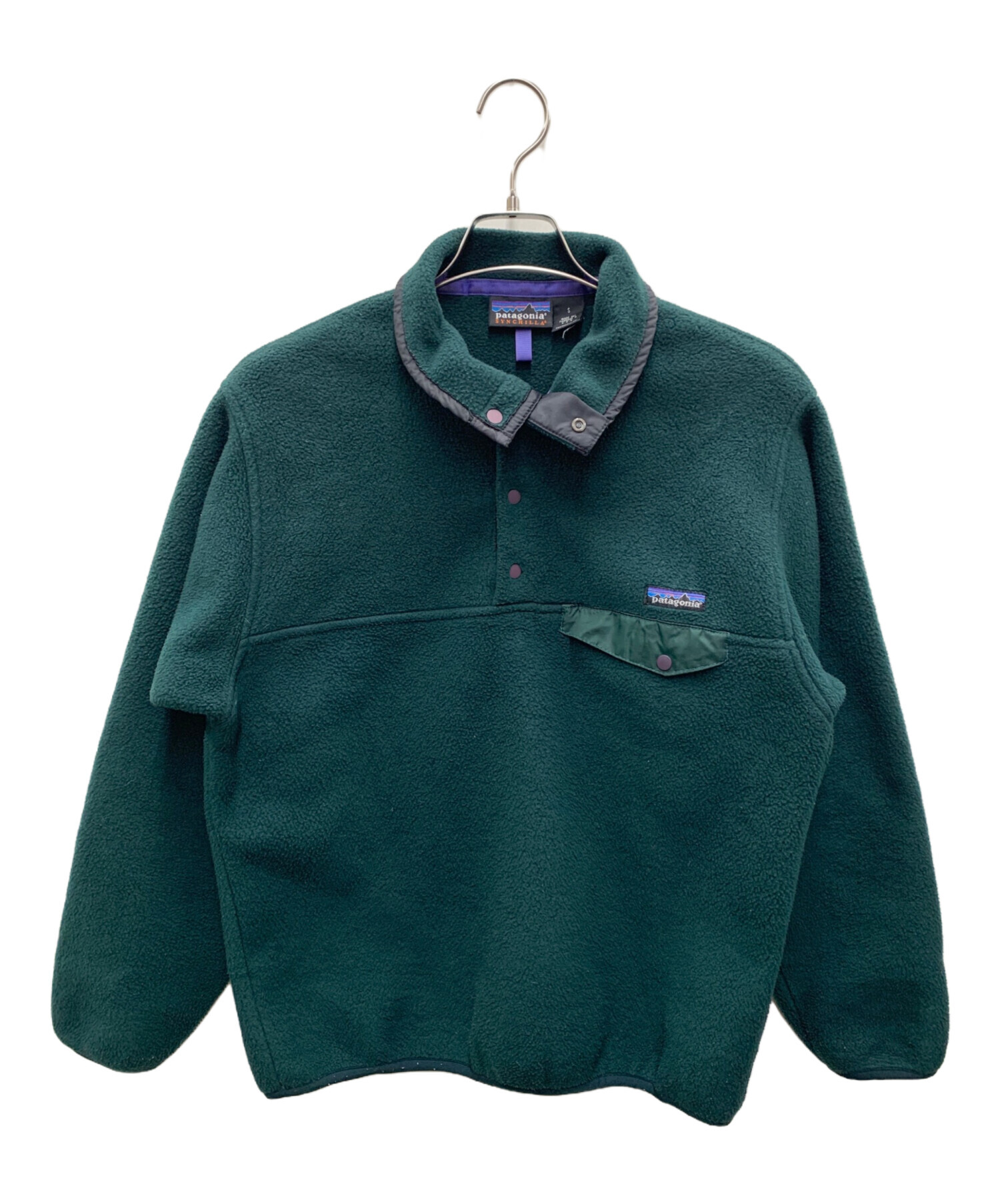 名作 80s パタゴニア ラガーシャツ L ヴィンテージ グリーン パープル 中古・古着通販】Patagonia (パタゴニア) シンチラスナップT/フリース