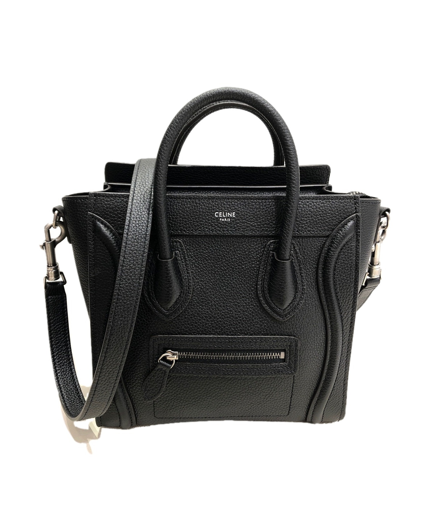 中古・古着通販】CELINE (セリーヌ) ラゲージナノショッパー ブラック 