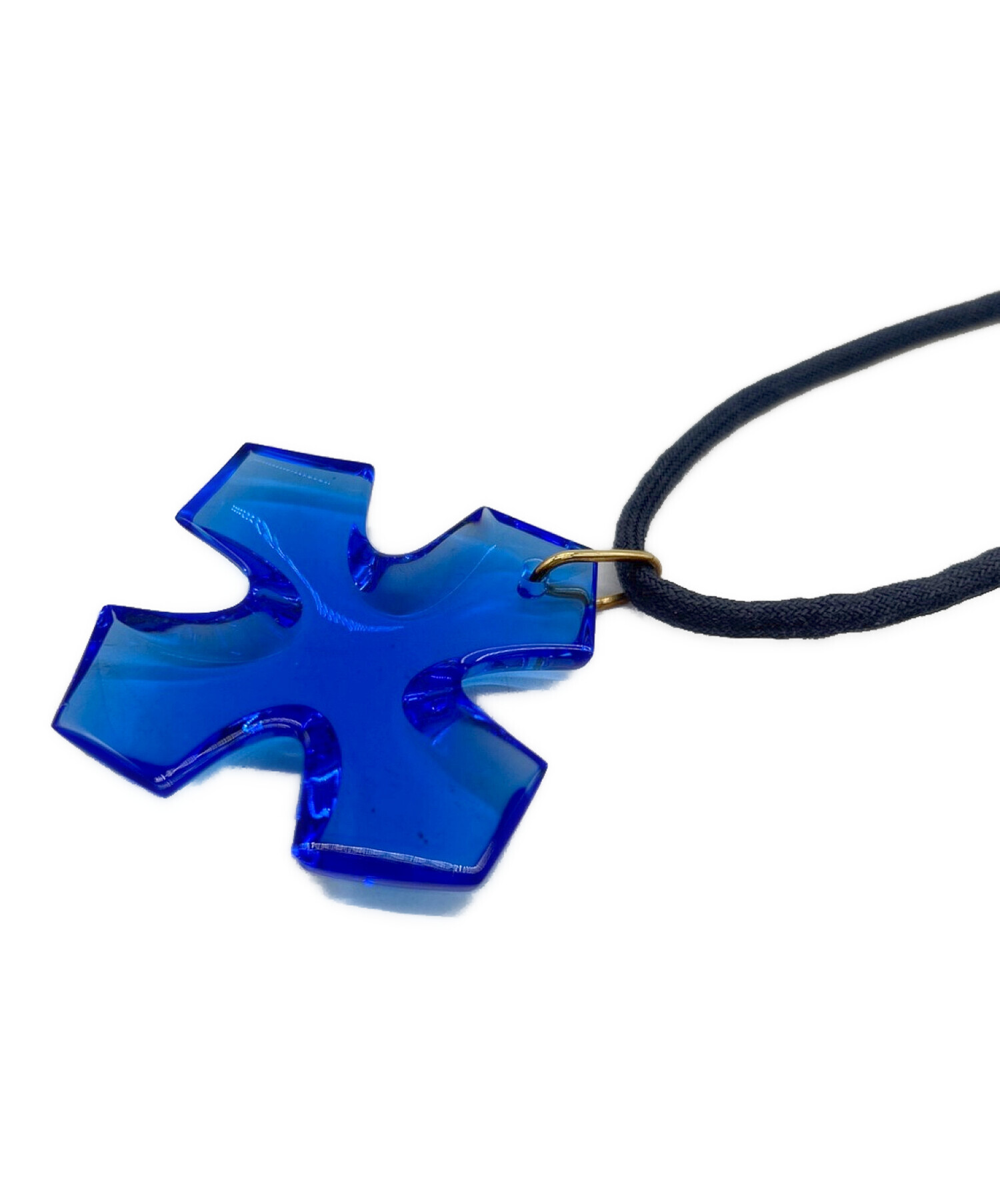 が*む様 Baccarat バカラ　オクシタンクロスネックレス　ブルー Baccarat バカラ 中古 オクシタン クロスペンダント