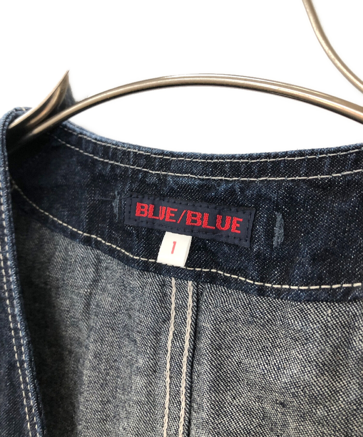【未使用品】BLUE BLUE（ブルーブルー）デニムジレ ベスト サイズ4 XL BLUE BLUE - ブルーブルー デニムベストの通販 by めんちかつ'｜ブルー