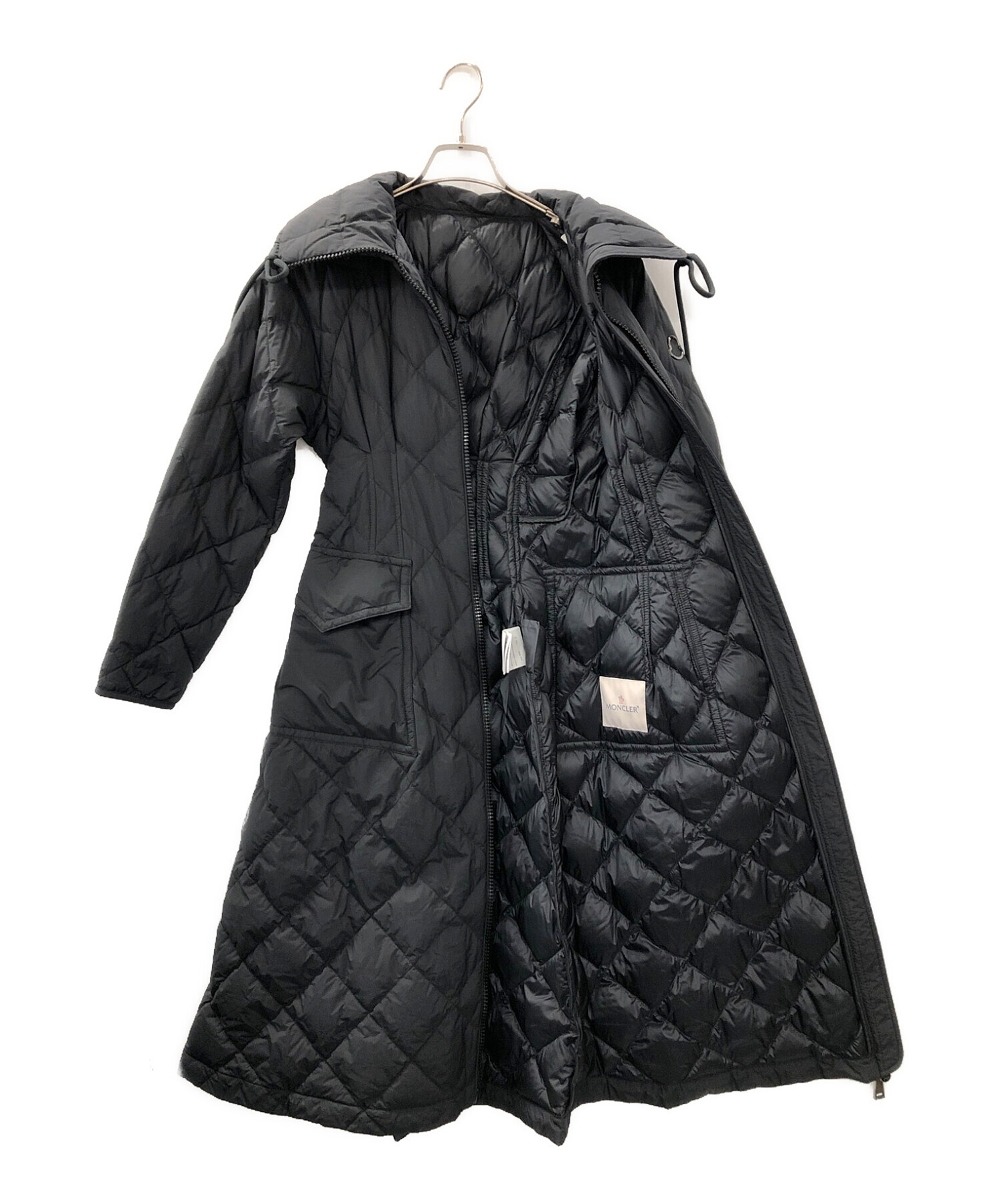 中古・古着通販】MONCLER (モンクレール) キルティングコート ブラック  
