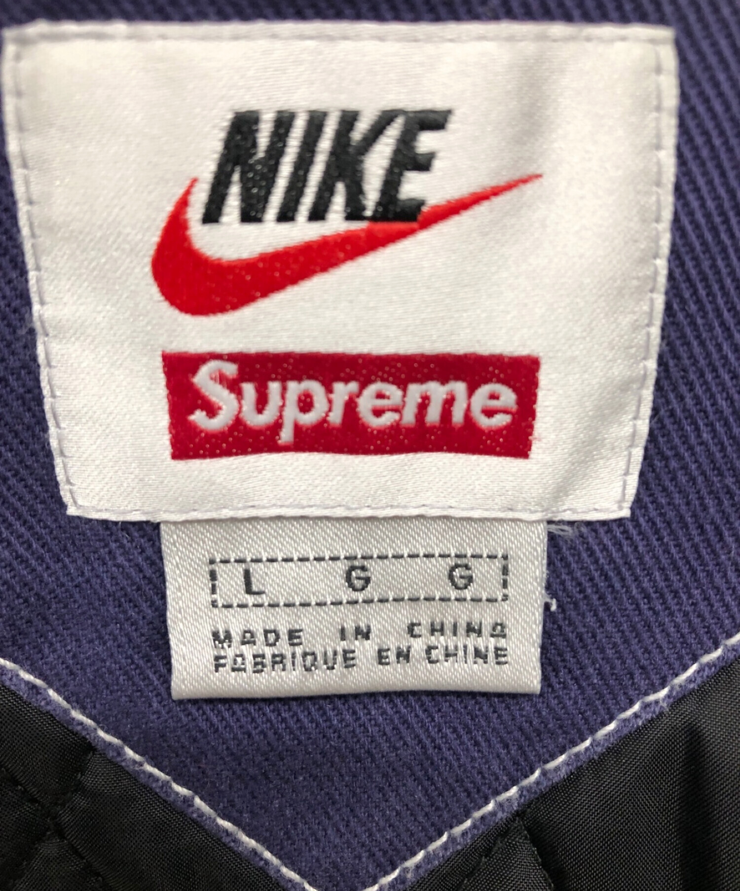 中古・古着通販】NIKE (ナイキ) Double Zip Quilted Work Jacket