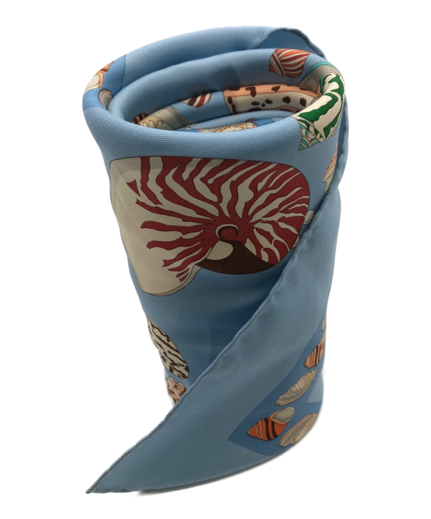 中古・古着通販】GUCCI (グッチ) シルクスカーフ スカイブルー