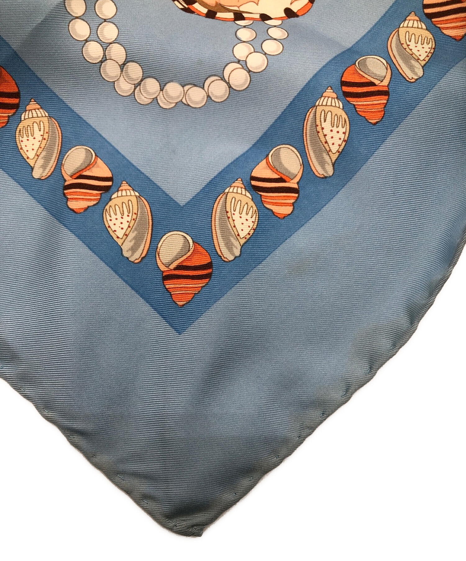 中古・古着通販】GUCCI (グッチ) シルクスカーフ スカイブルー