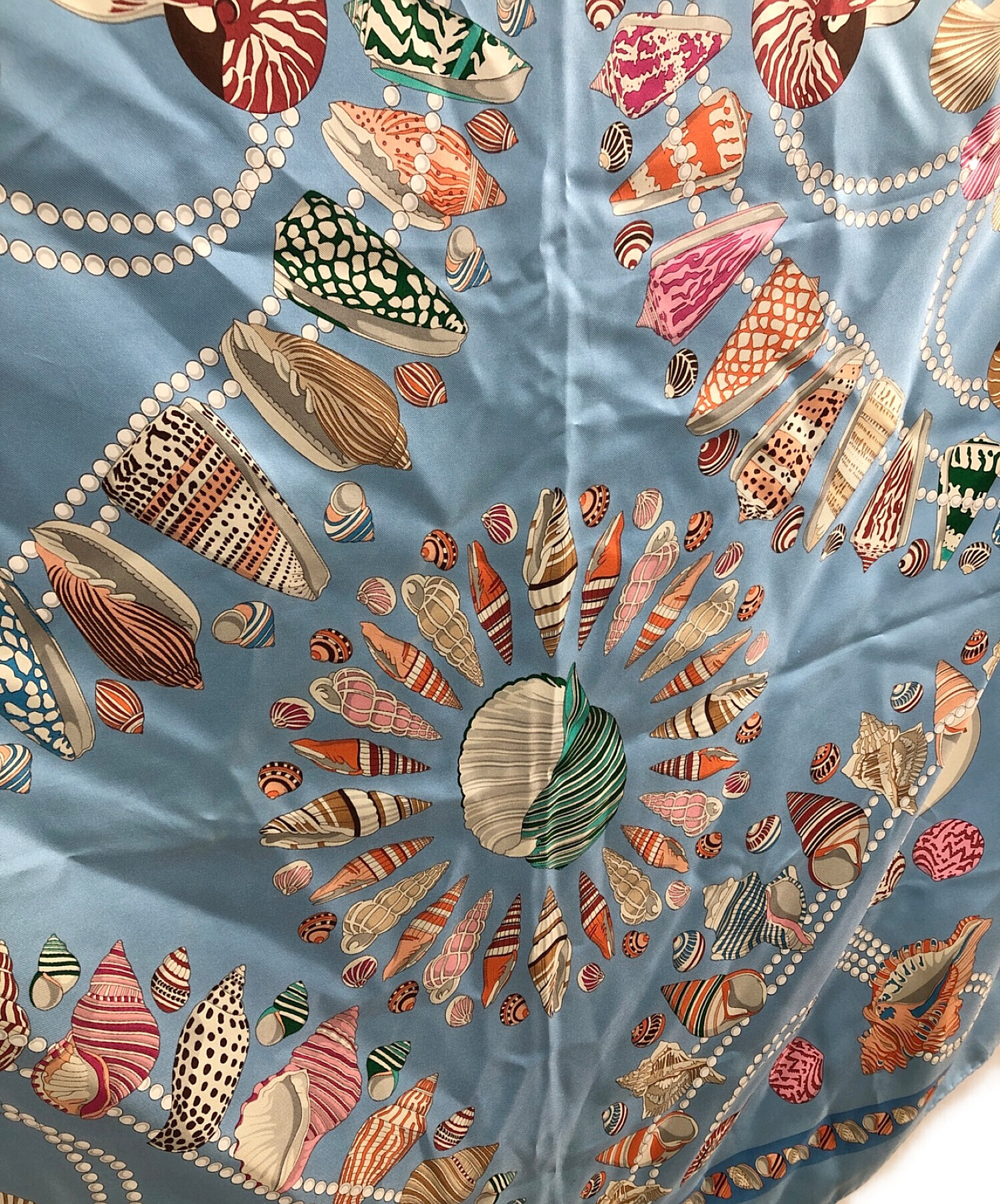 中古・古着通販】GUCCI (グッチ) シルクスカーフ スカイブルー