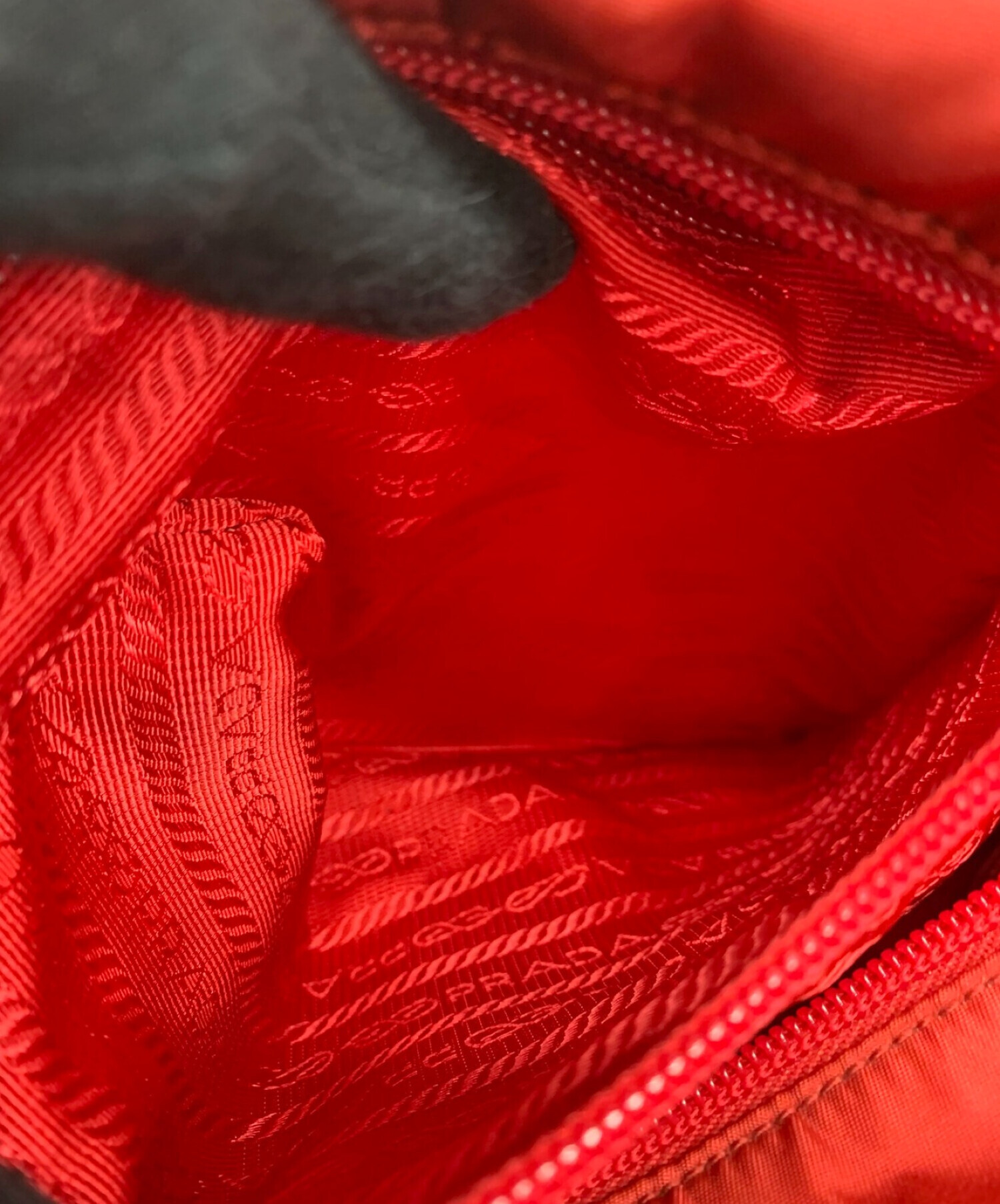 中古・古着通販】PRADA (プラダ) ナイロンハンドバッグ レッド