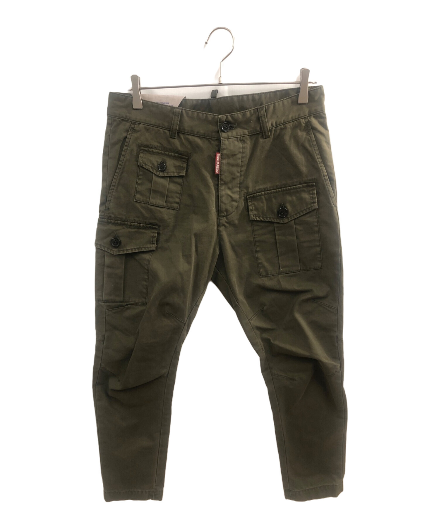 DSQUARED2 ディースクエアード 21SS立体クロップドパンツ46 DSQUARED2 ディ スクエア ド 21SS立体クロップドパンツ46 ◇ディー