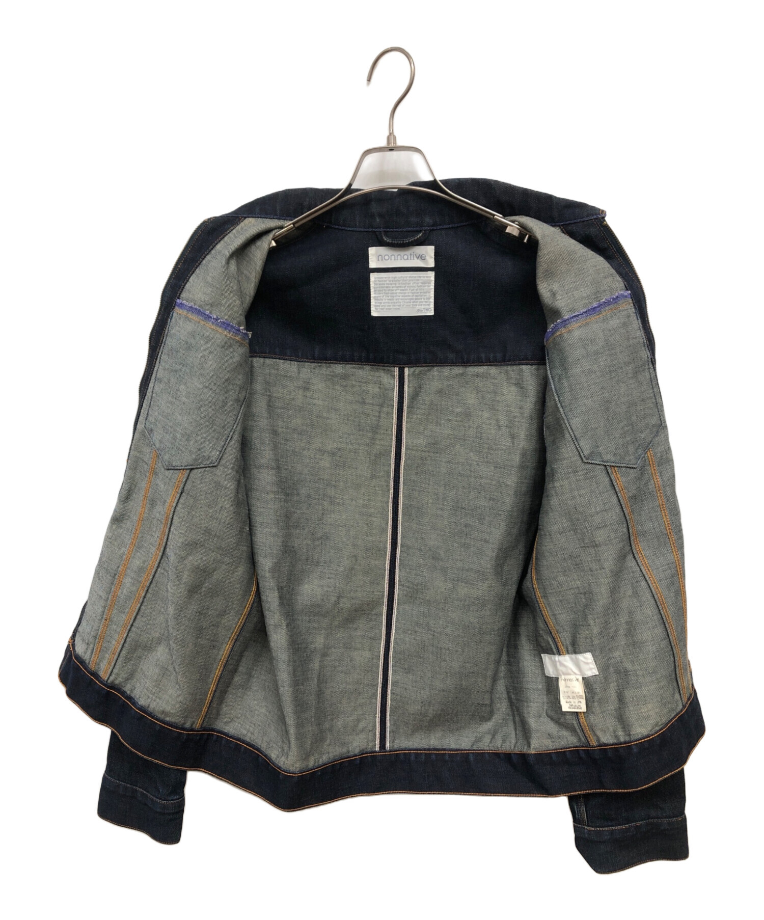 中古・古着通販】nonnative (ノンネイティブ) ジップアップデニム 