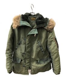 UNITED CARR ミリタリージャケット カーキ フード付き UNITED CARR】ブランド・古着のネット通販【TREFAC FASHION】