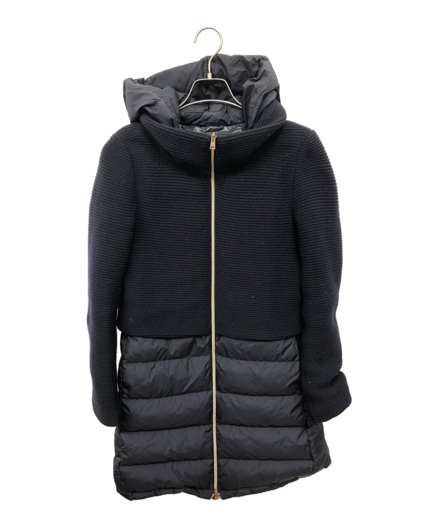 中古・古着通販】HERNO (ヘルノ) 切替ダウンコート ネイビー サイズ:40 