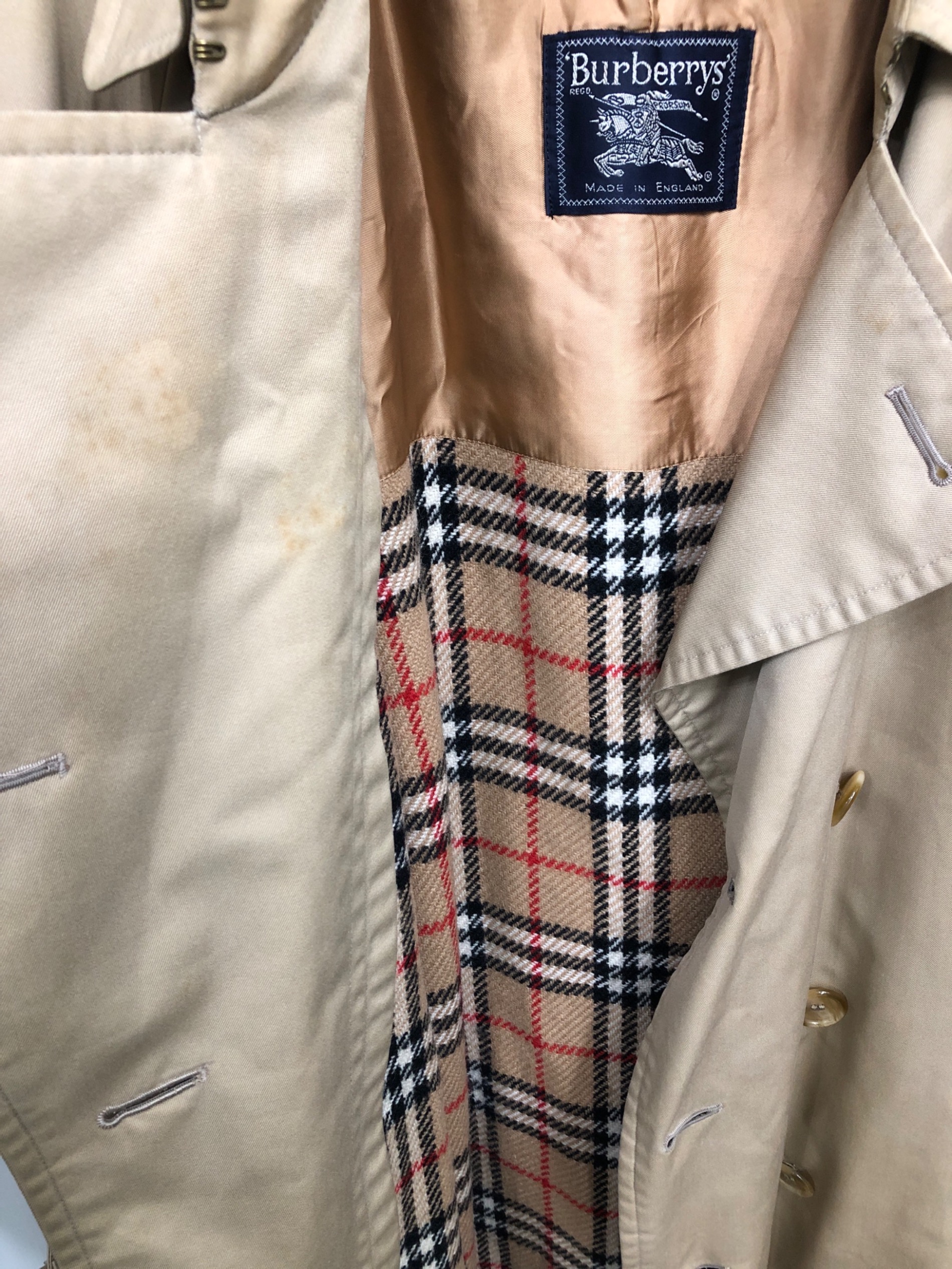 Burberrys' バーバリー トレンチコート 英国製 48 SHORT 9FAB380E-9232-4CAA-8BE7-