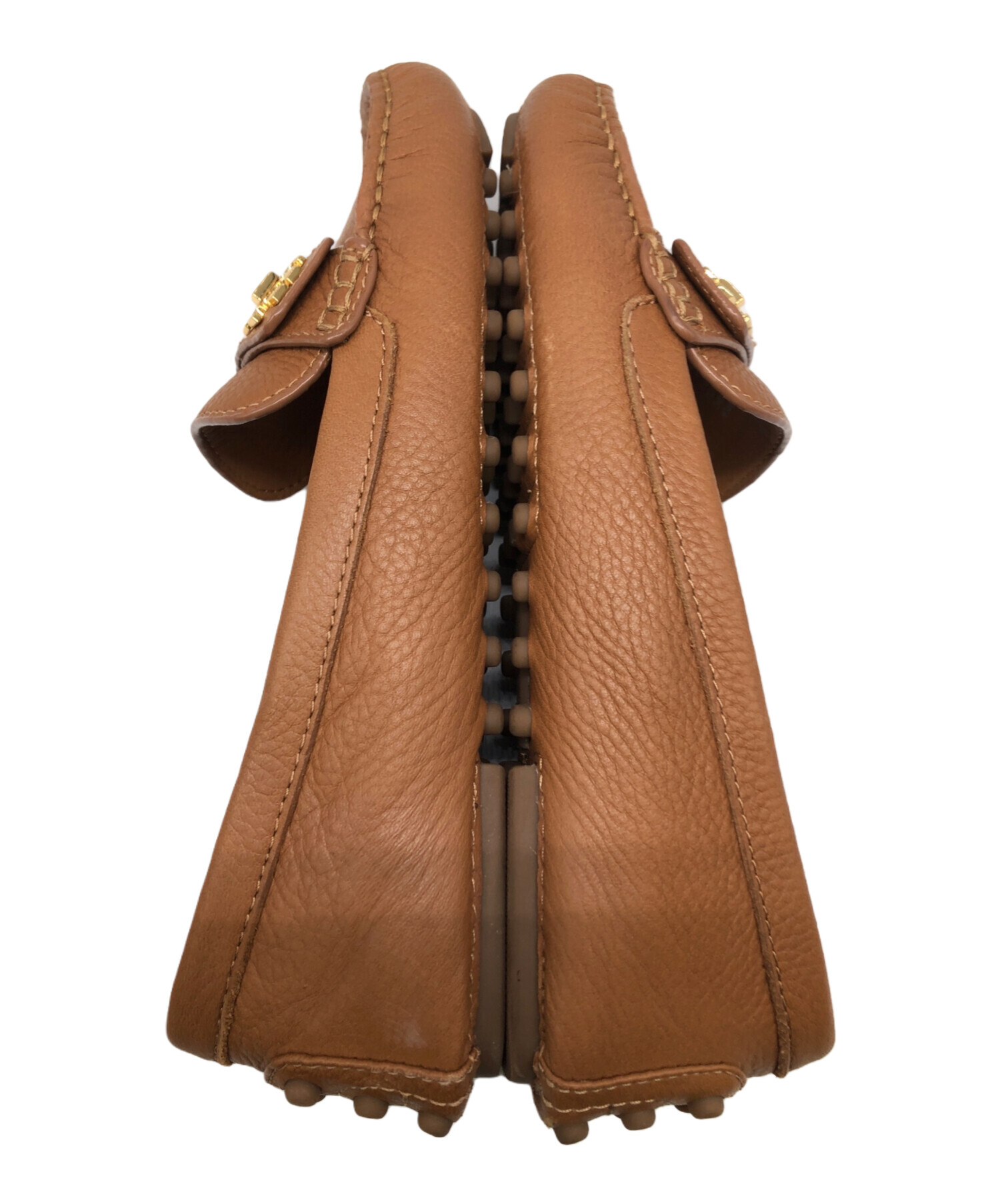 新品未使用品✨トリーバーチ　ドライビングシューズ　ブラウン×ゴールド　ローファー 中古・古着通販】TORY BURCH (トリーバーチ) ドライビングシューズ