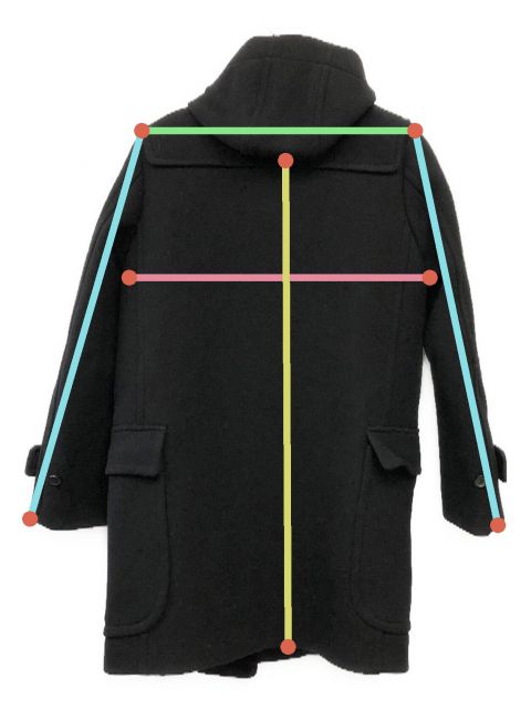 ドゥロワー  Ｄrower  ダッフルコート 中古・古着通販】DRAWER (ドゥロワー) ダッフルコート ブラック サイズ