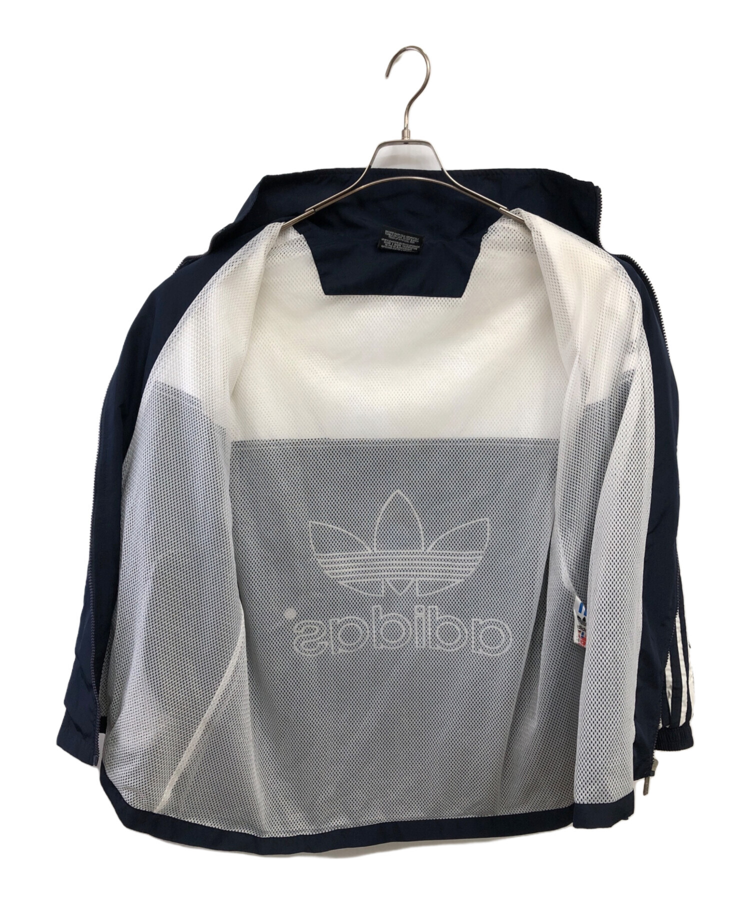 中古・古着通販】adidas (アディダス) ナイロンジャケット ネイビー