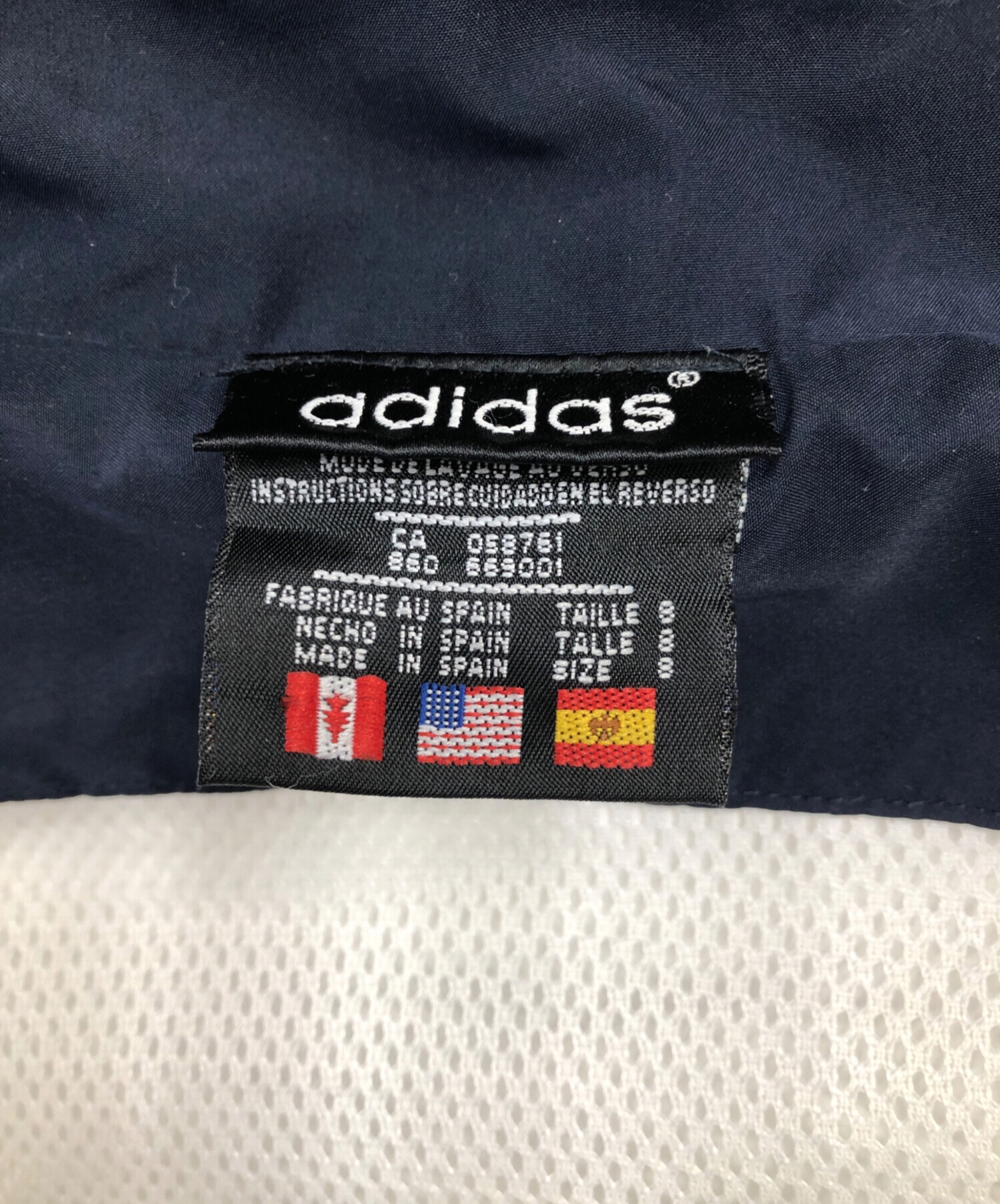 中古・古着通販】adidas (アディダス) ナイロンジャケット ネイビー