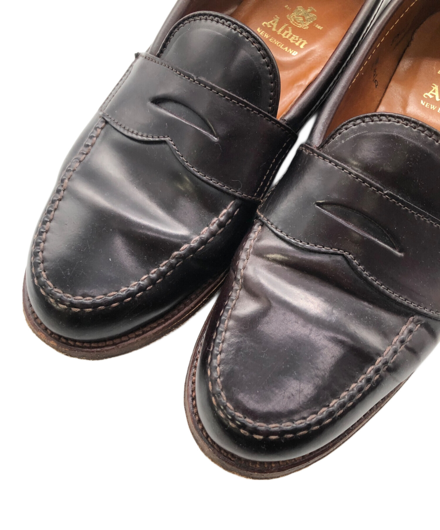 中古・古着通販】Alden (オールデン) ローファー ブラウン サイズ:25.5
