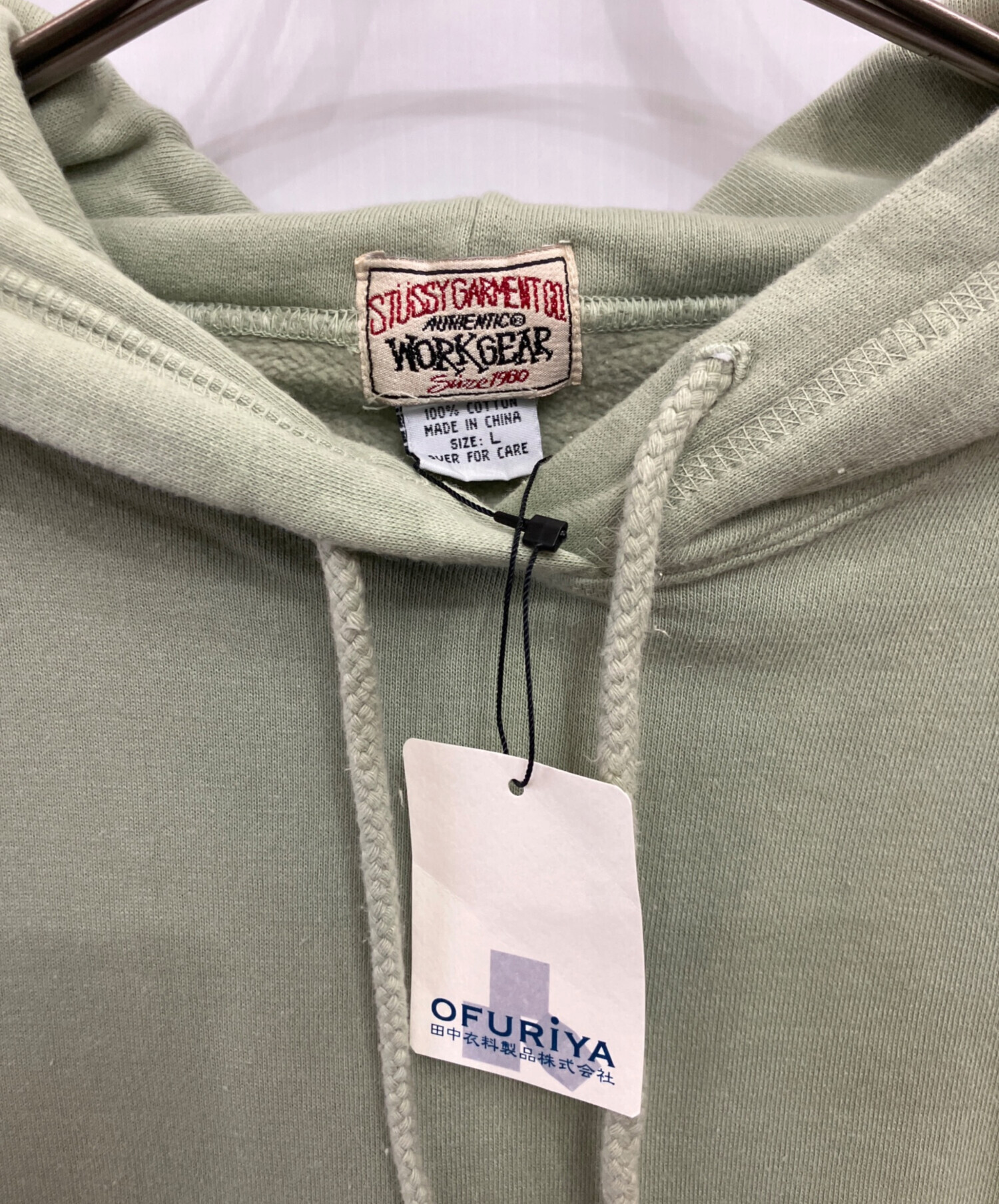 中古・古着通販】stussy (ステューシー) WORK GEAR SMALL LOGO hoodie