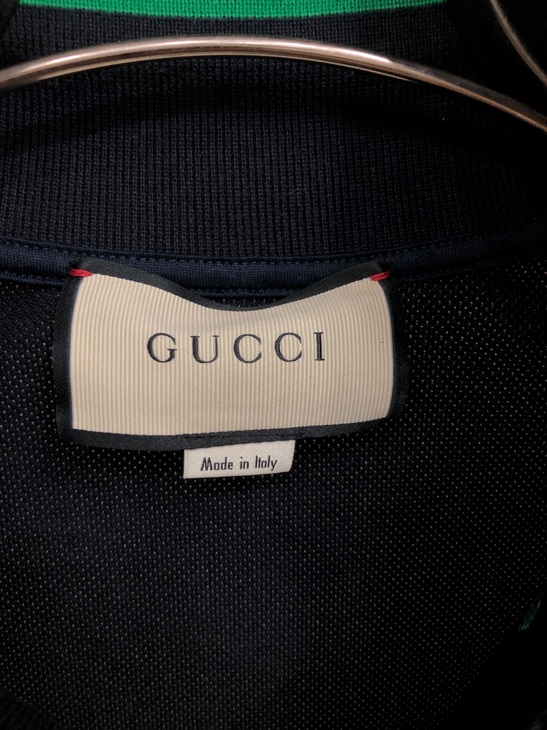 中古・古着通販】GUCCI (グッチ) ポロシャツ ネイビー サイズ:M