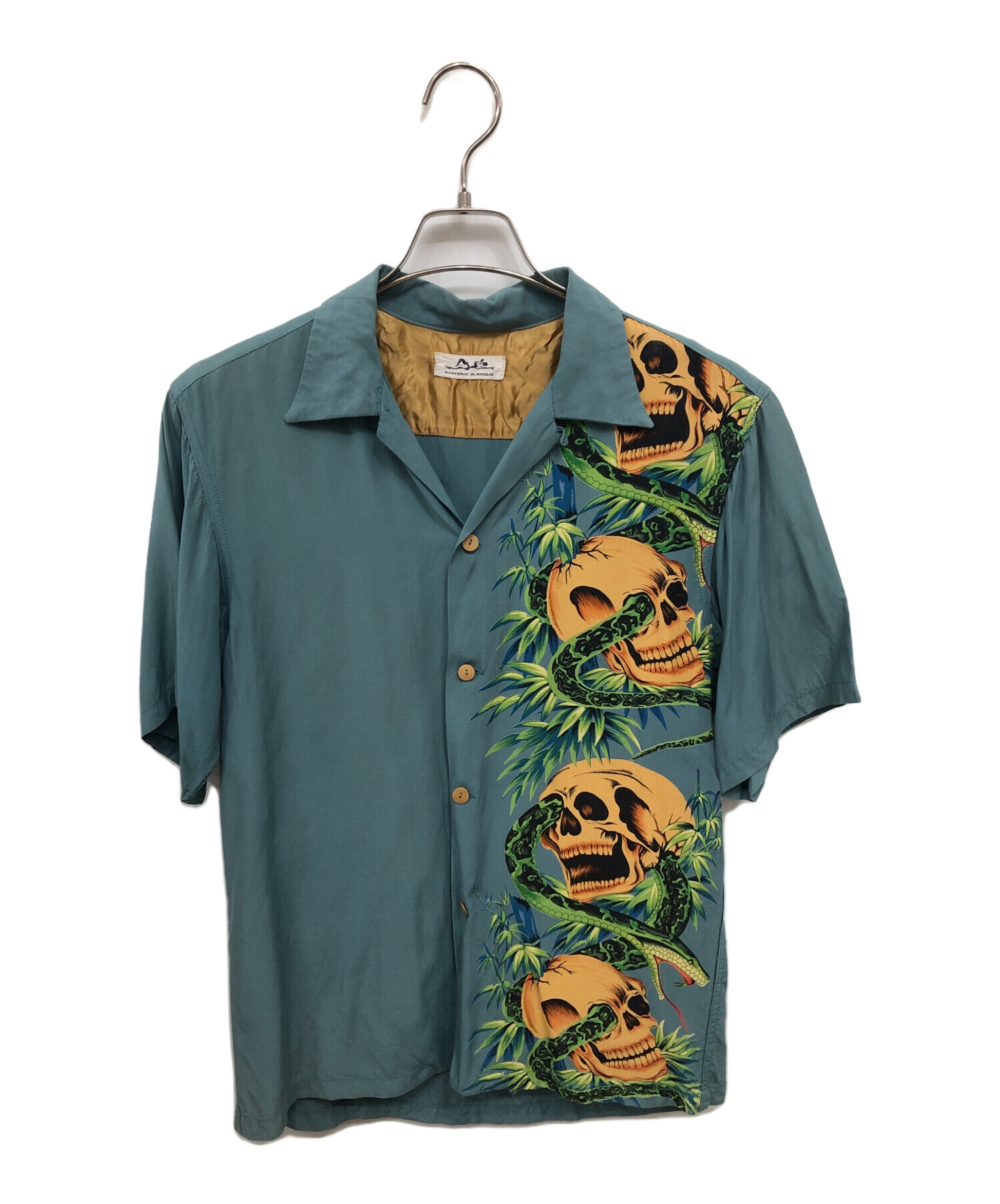 の*ち様 美品 ヒステリックグラマー アロハシャツ オープンカラー 長袖 コット 中古・古着通販】Hysteric Glamour (ヒステリックグラマー) アロハ